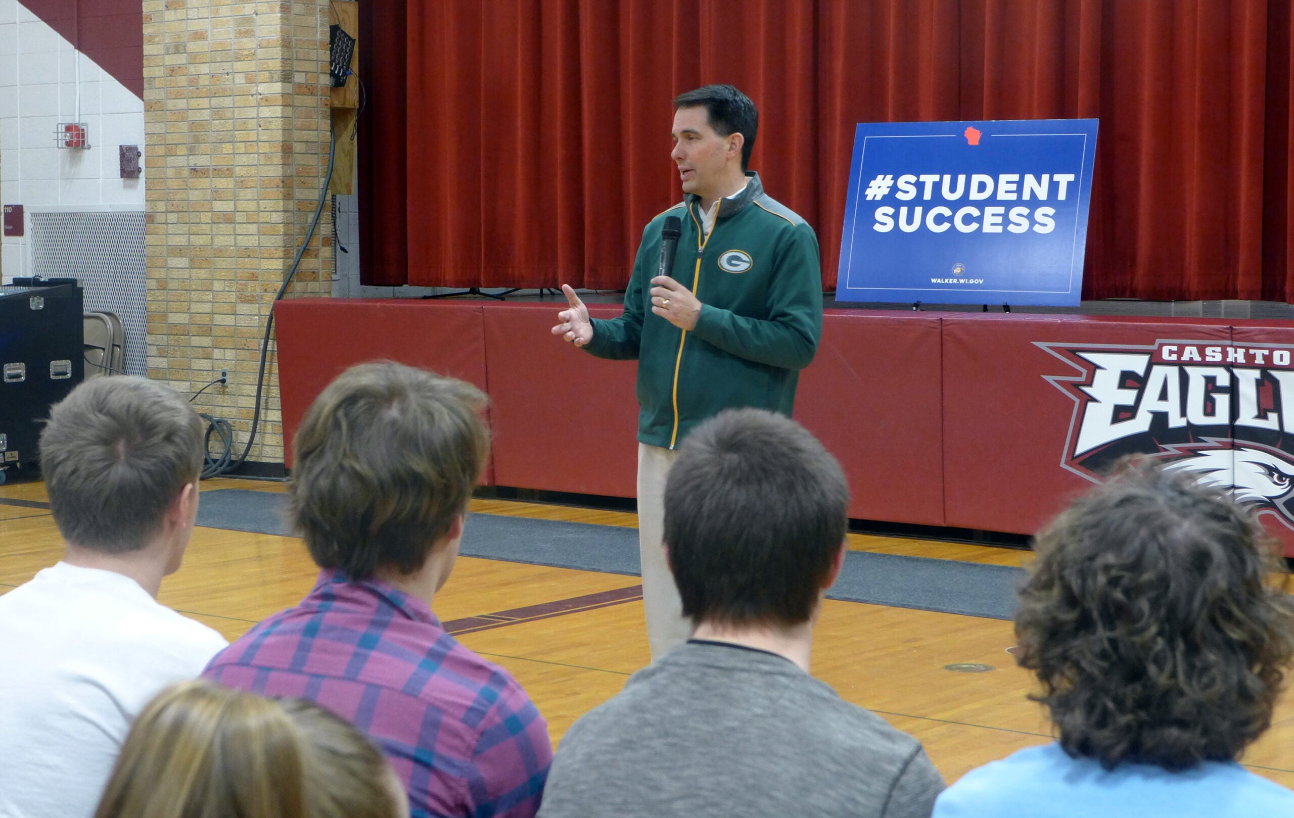 Gov. Scott Walker speaks during an event