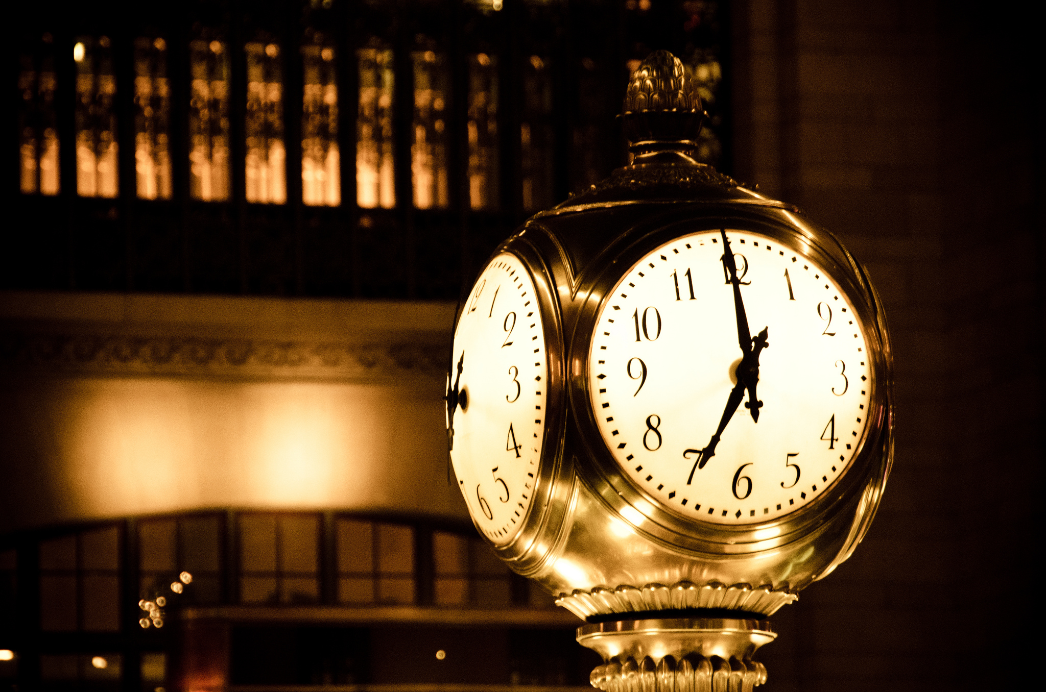 Train station clock