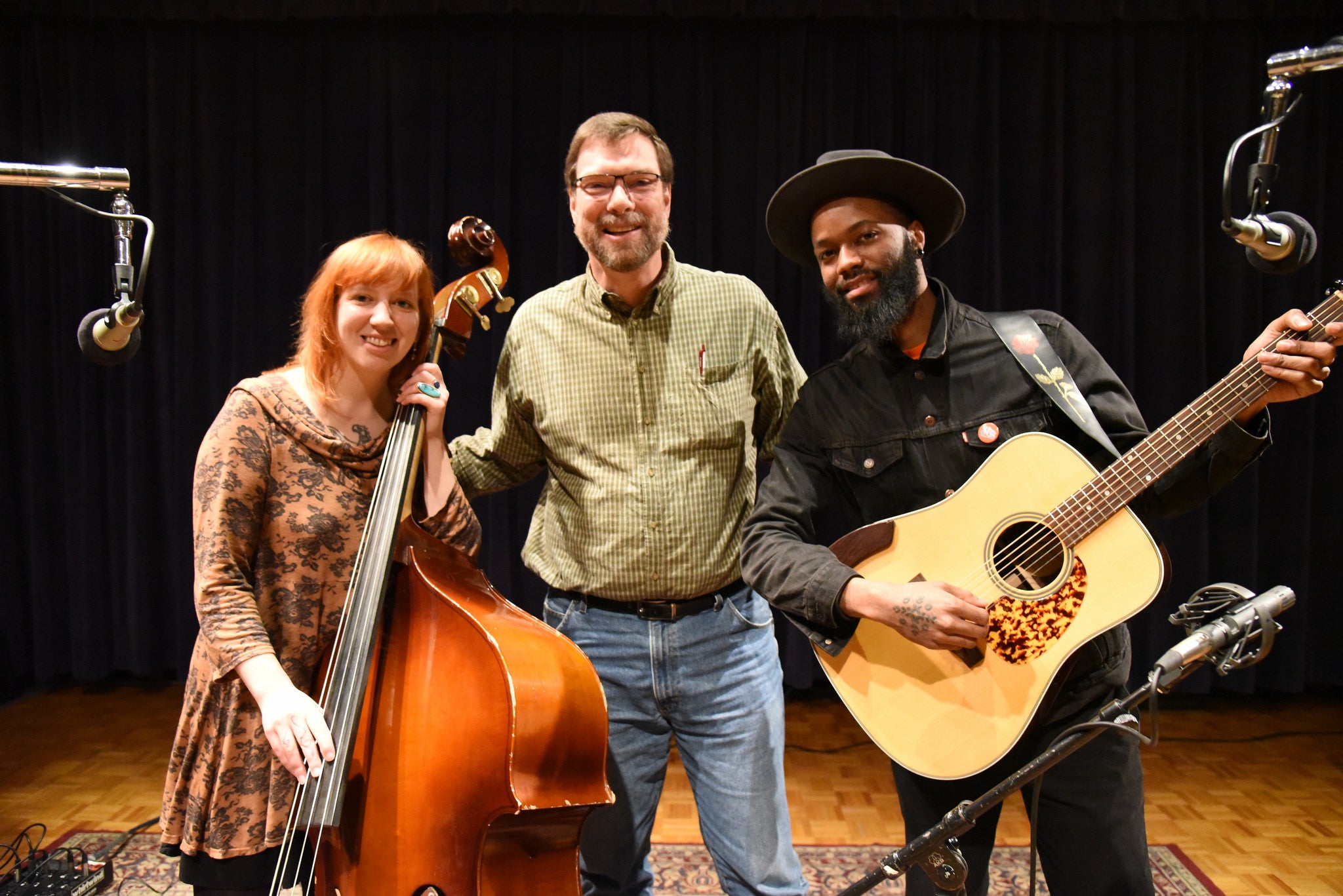 Johanna Rose and Carl Nichols of Nickel and Rose with Simply Folk host Dan Robinson
