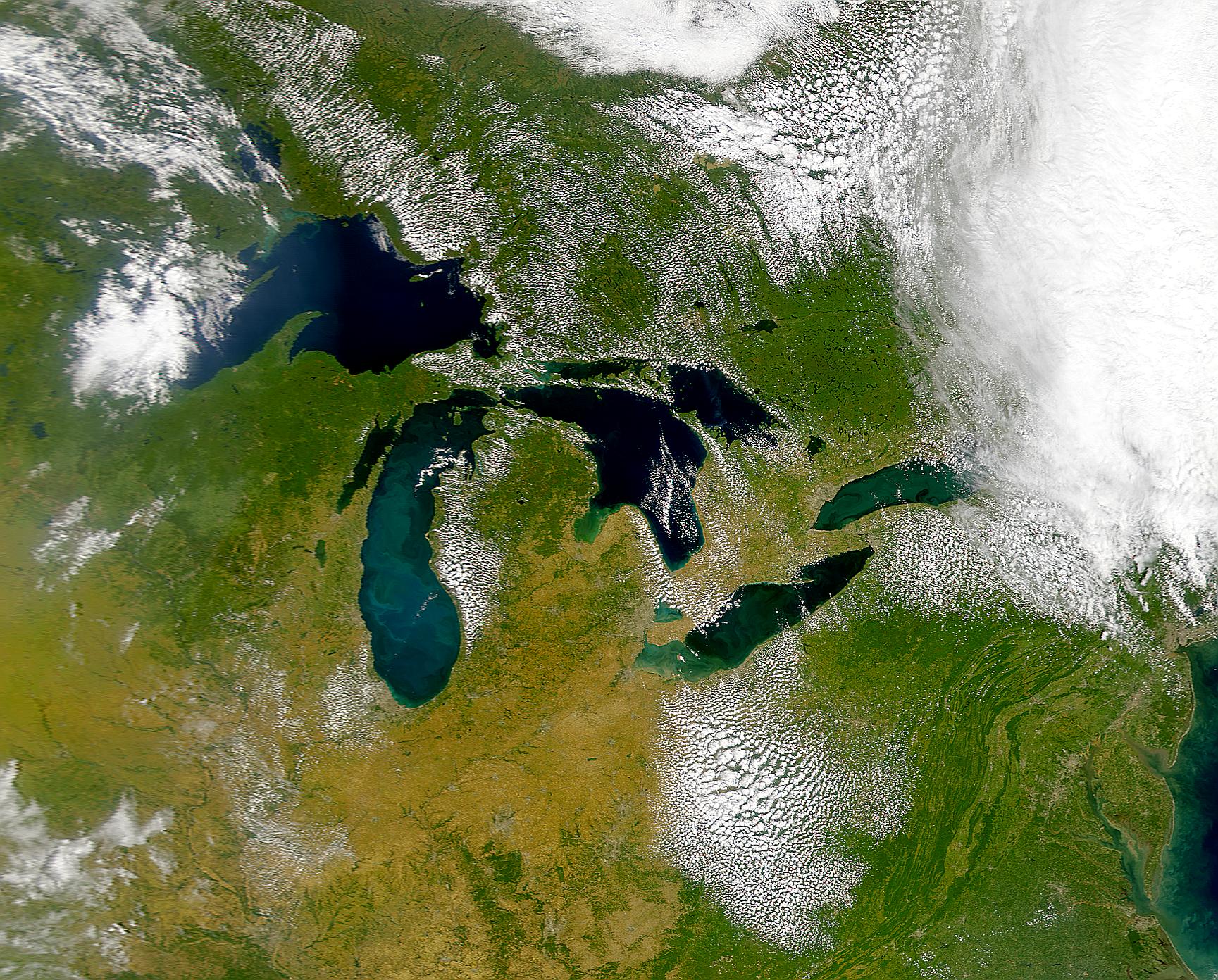 Great Lakes from above
