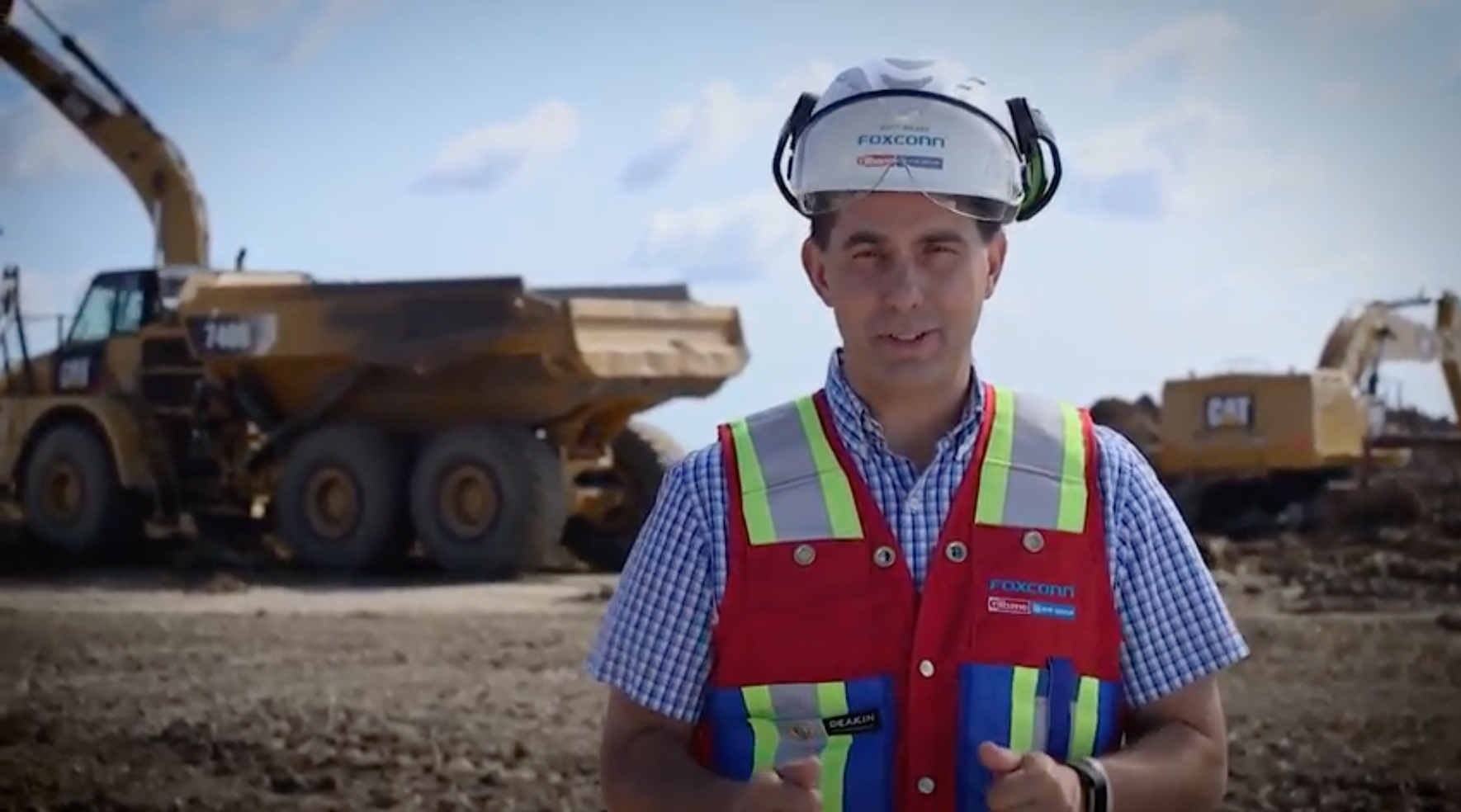 Still image from Walker's campaign ad