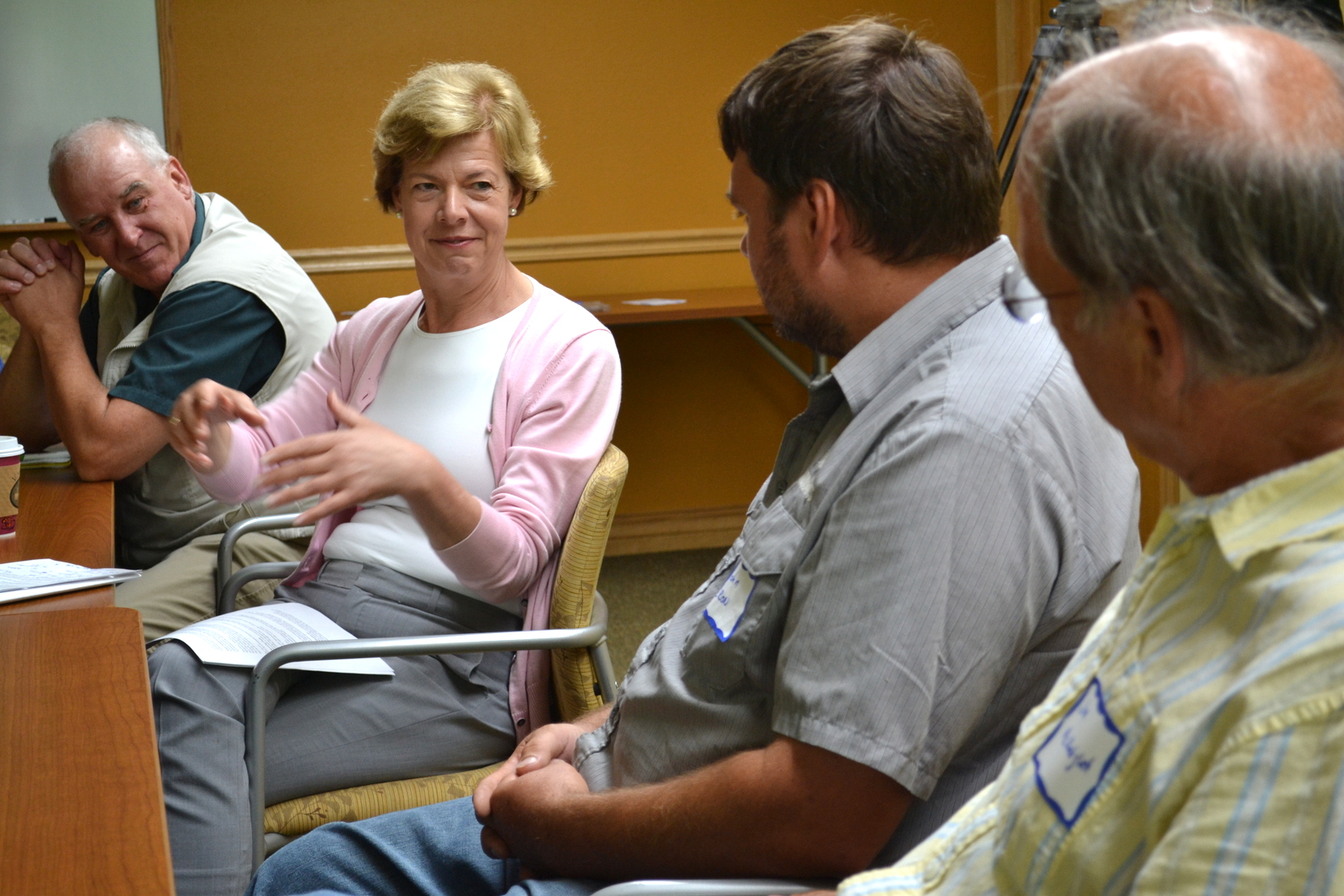 Tammy Baldwin Holds Listening Session Tour In Midst Of Contentious Republican Senate Race