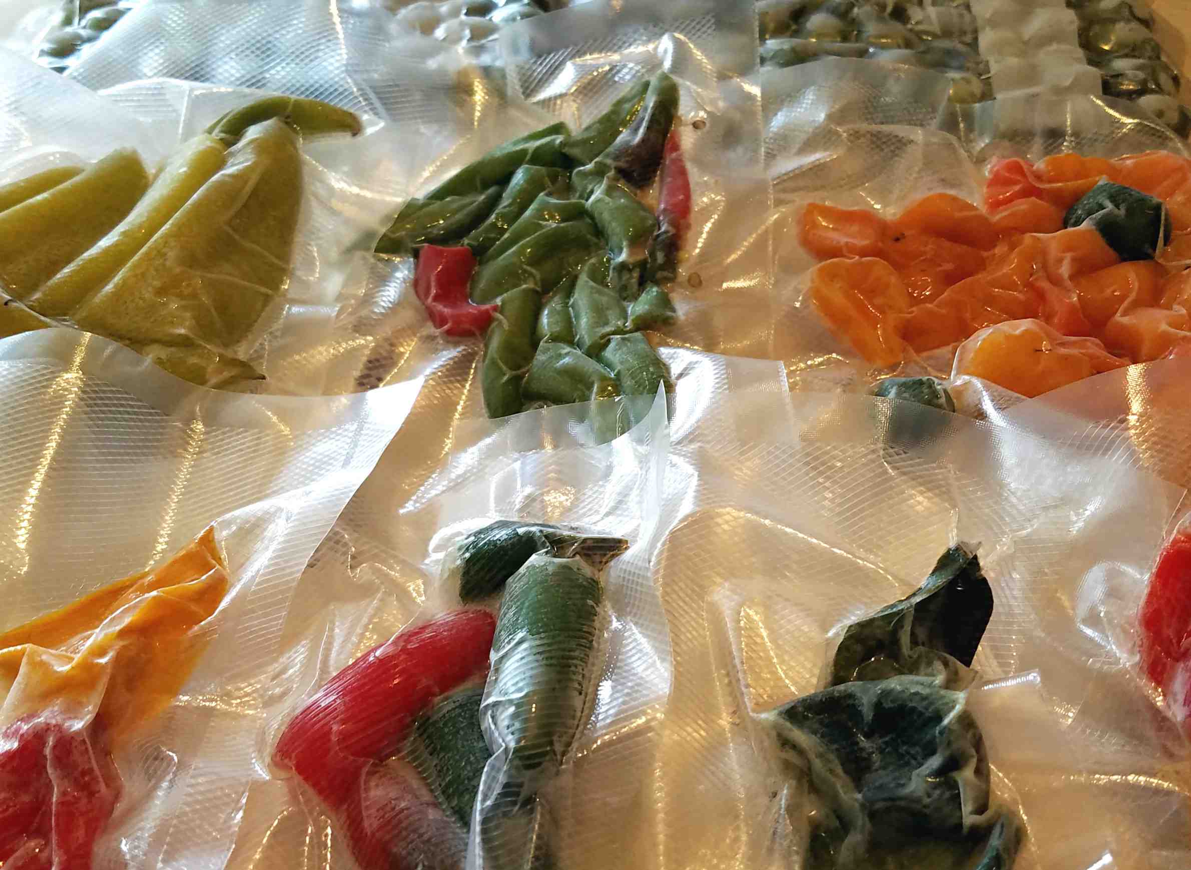 peppers, frozen, preserved