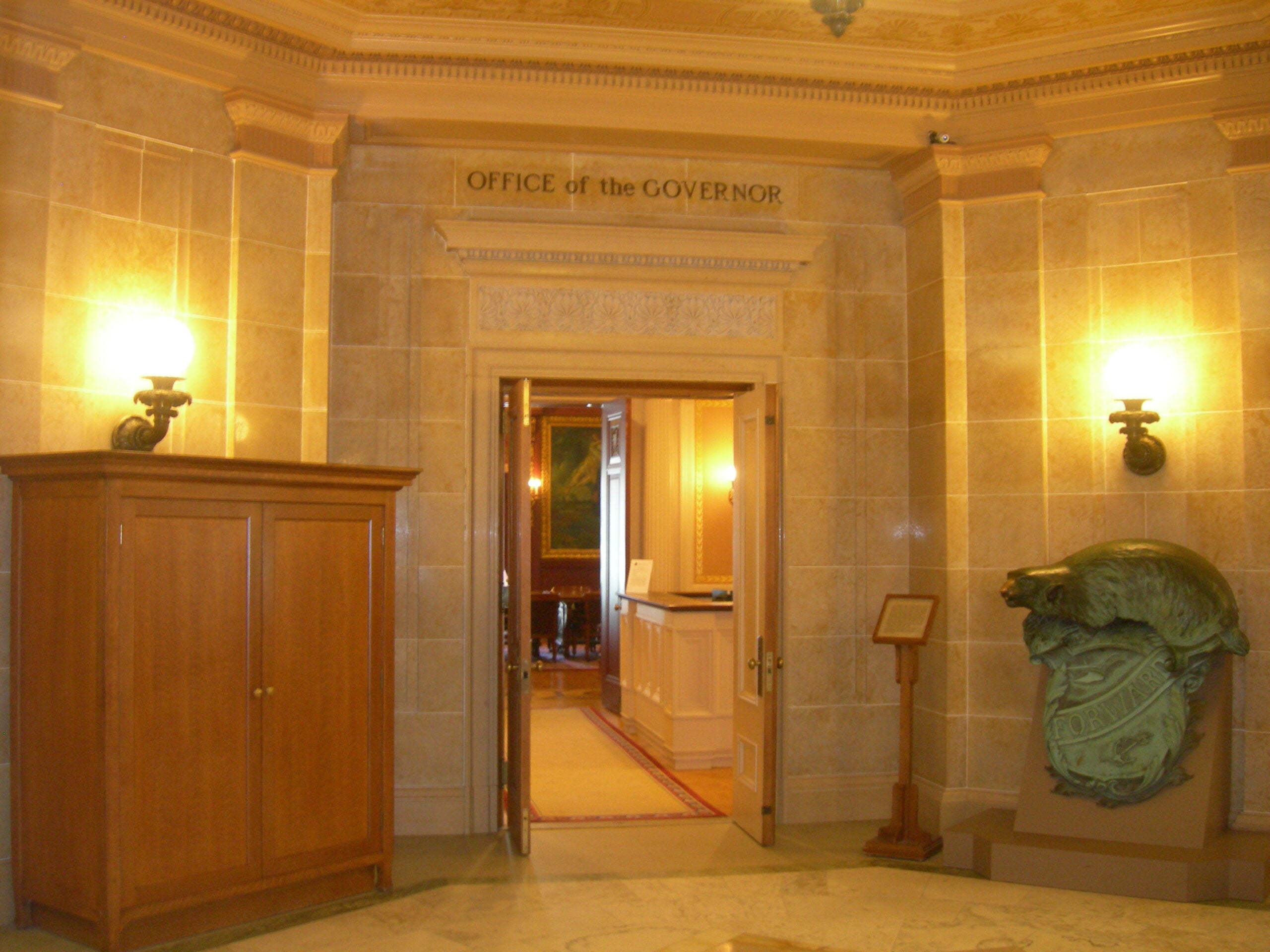 Entrance to the governor's office