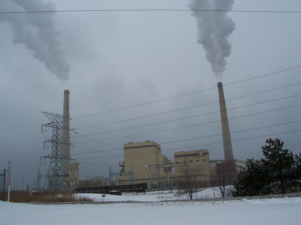 Alliant Energy coal power plant in Sheboygan, Wisconsin