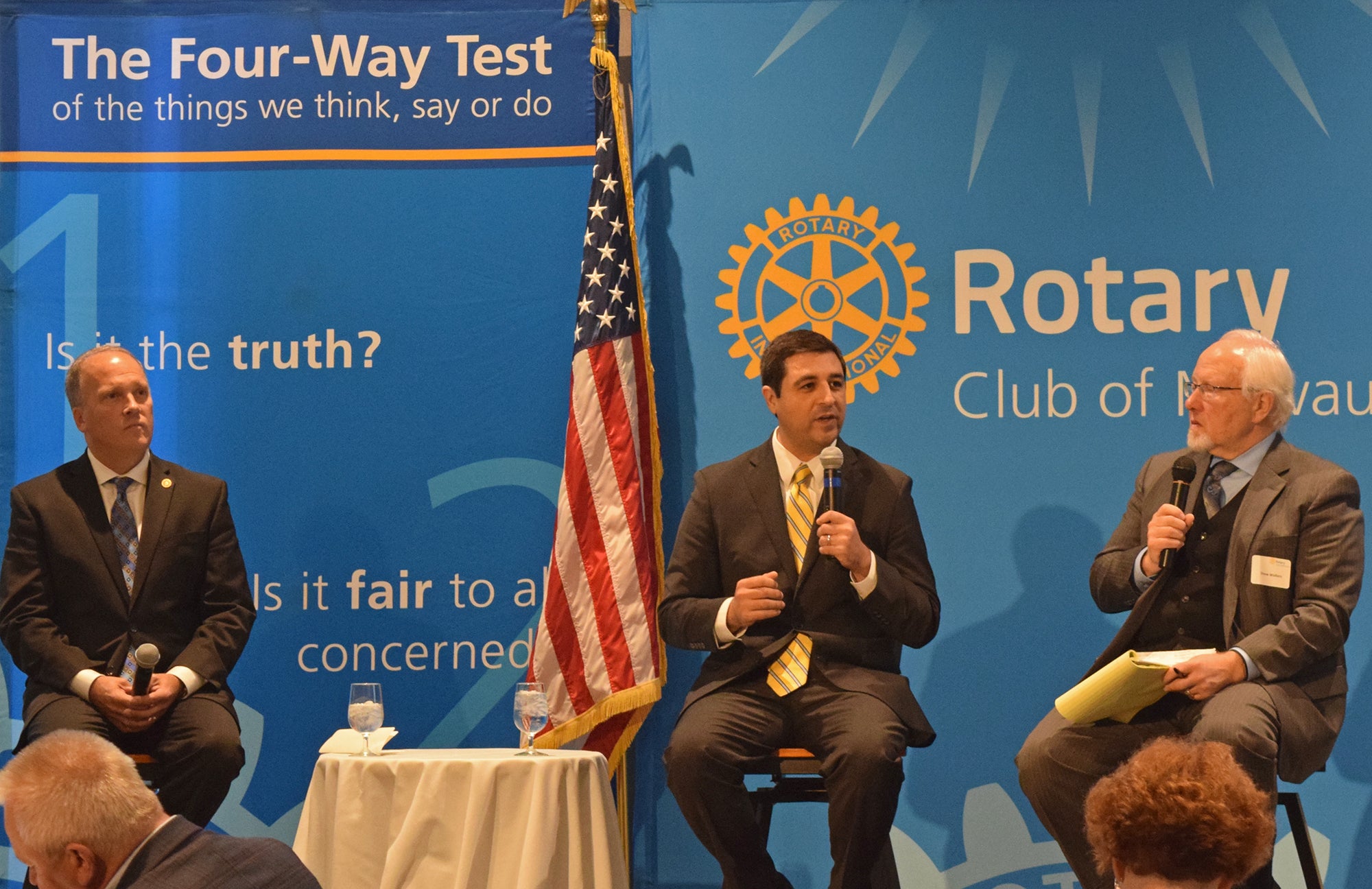 Brad Schimel and Josh Kaul debate in Milwaukee