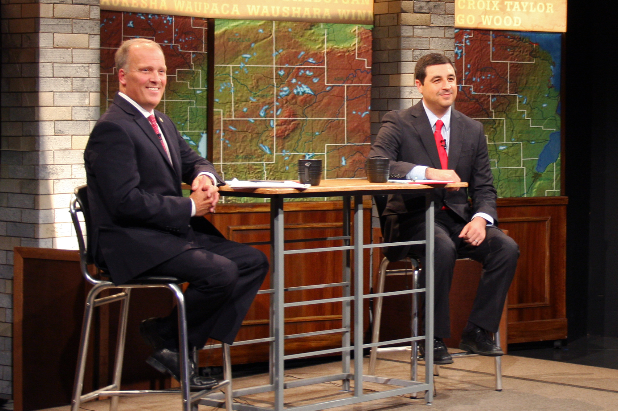 Attorney General Brad Schimel and his Democratic challenger Josh Kaul 