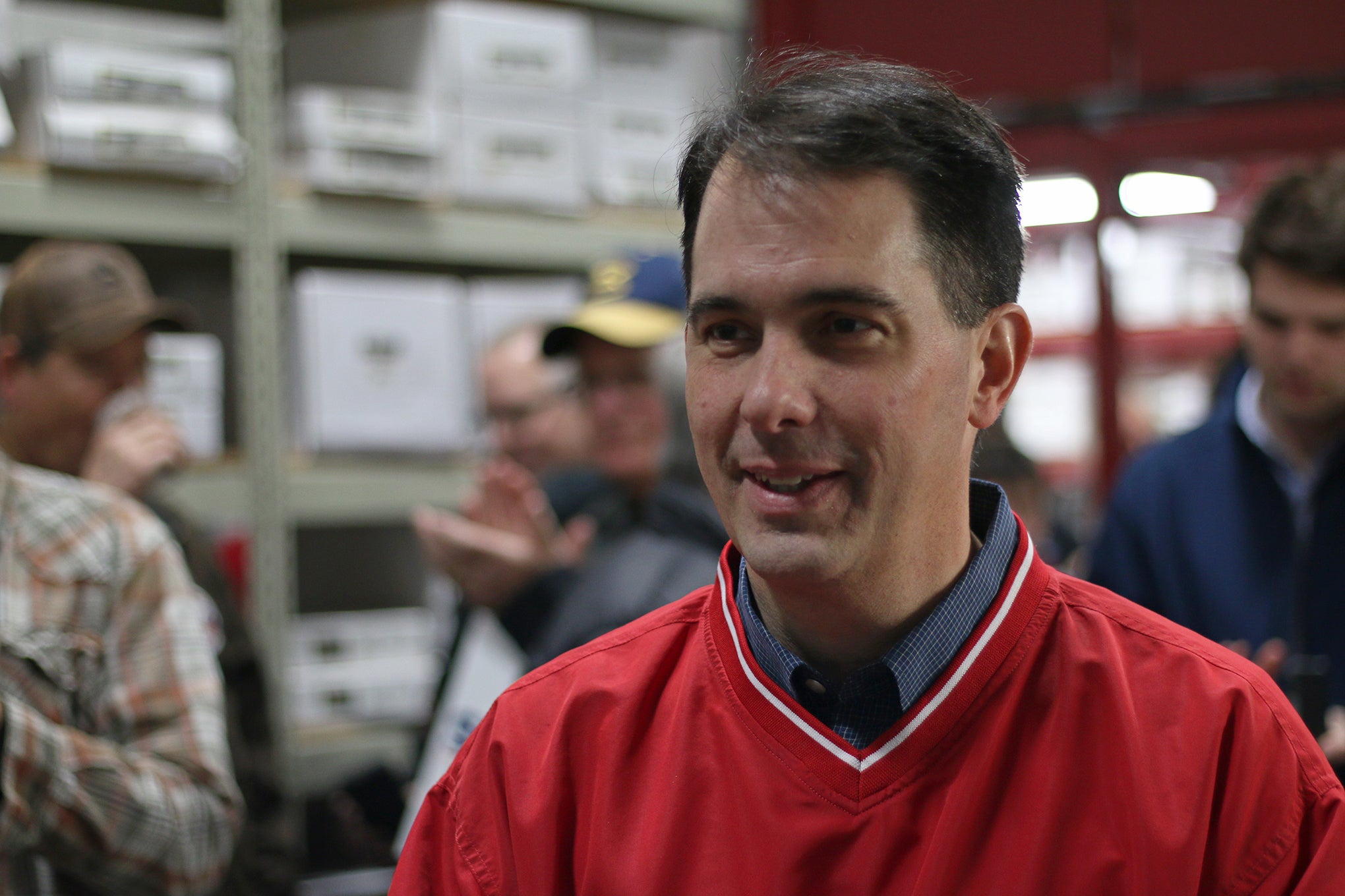 Scott Walker, Advanced Auto Parts, Eau Claire, October 2018