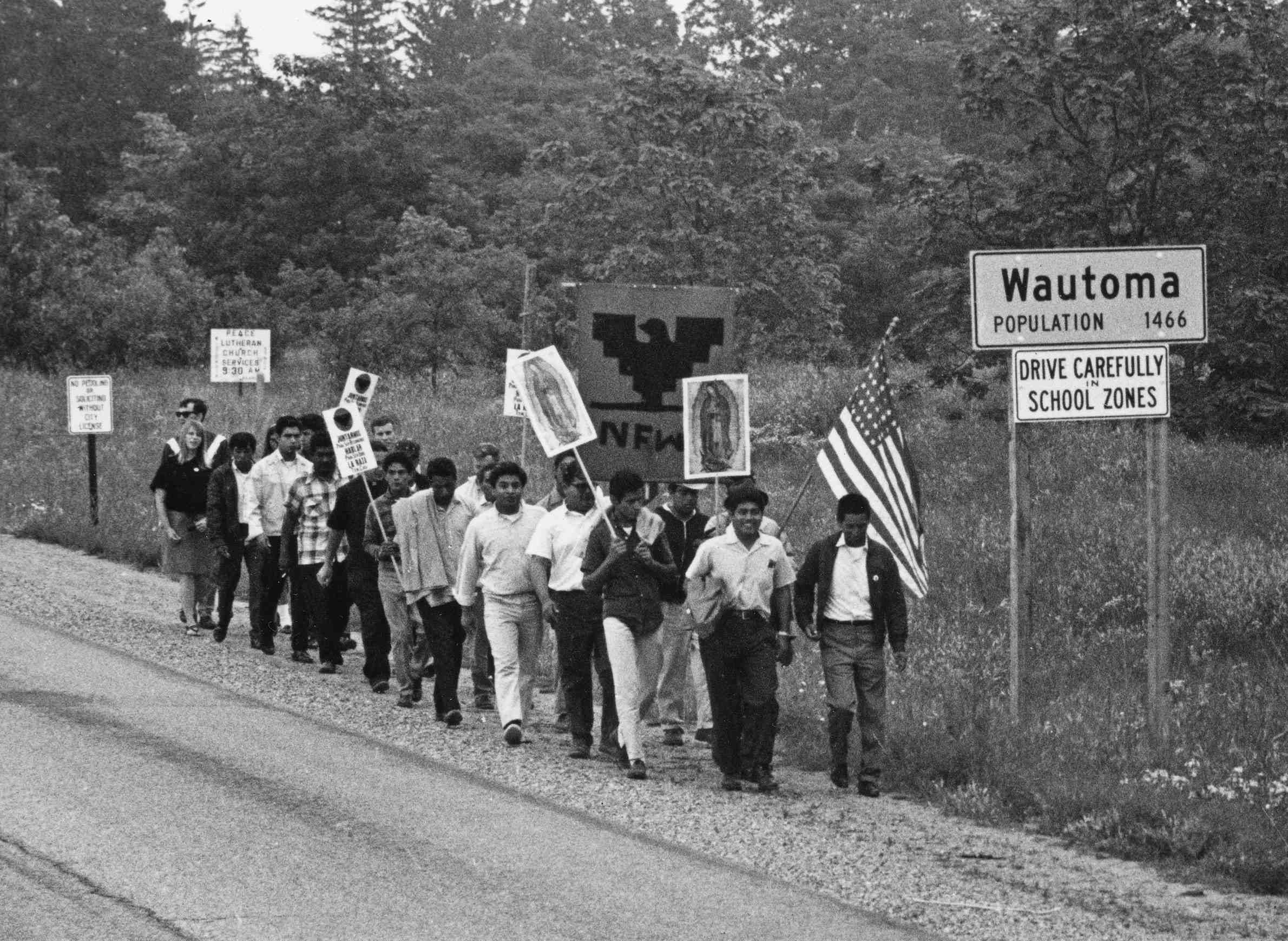 Wautoma, civil rights, march, 1966
