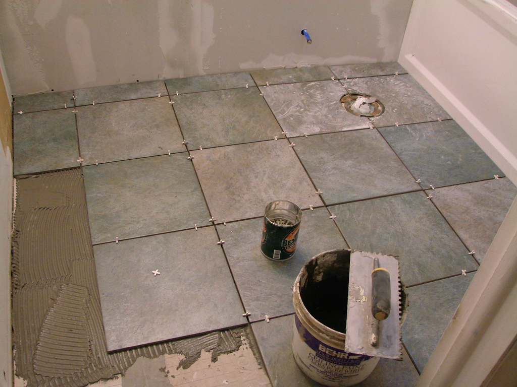 tiling a shower floor