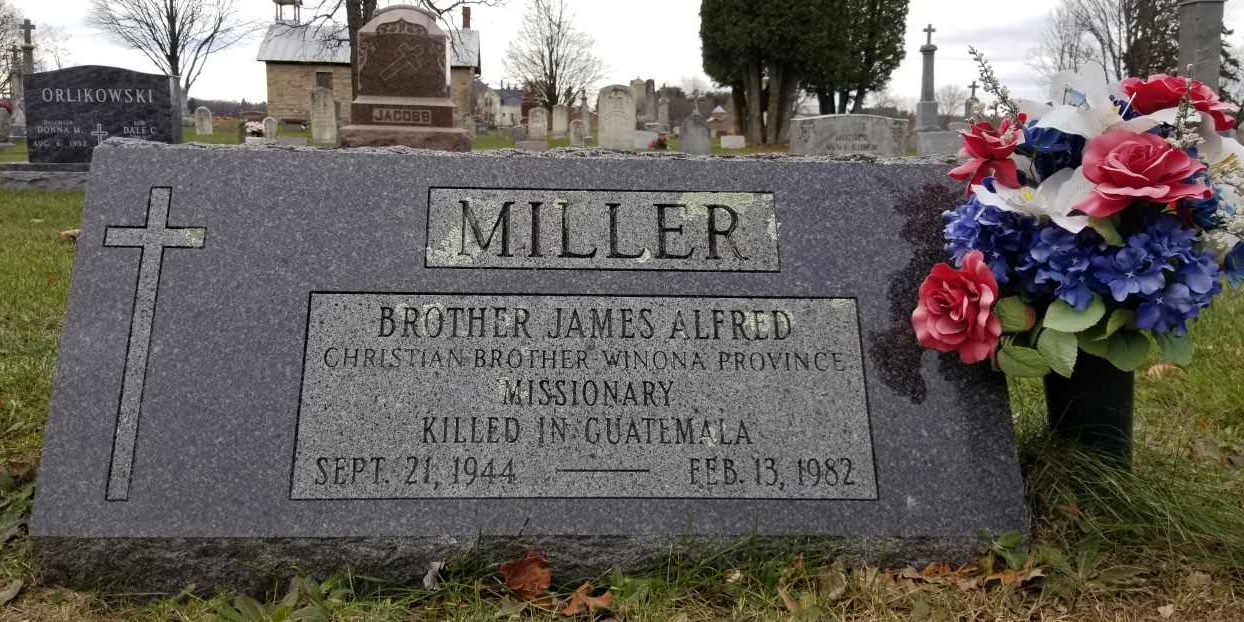Gravestone of Brother James Miller