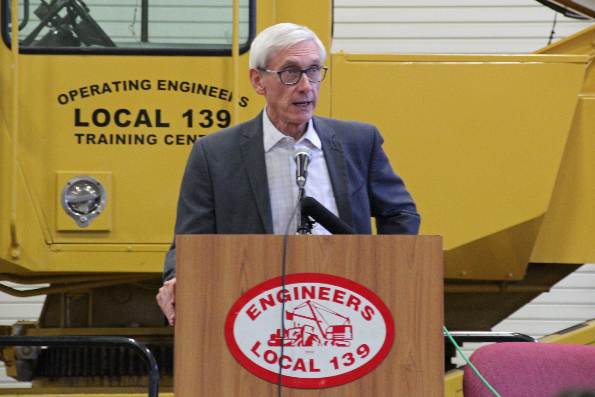 Gov.-elect Tony Evers speaks to high school students