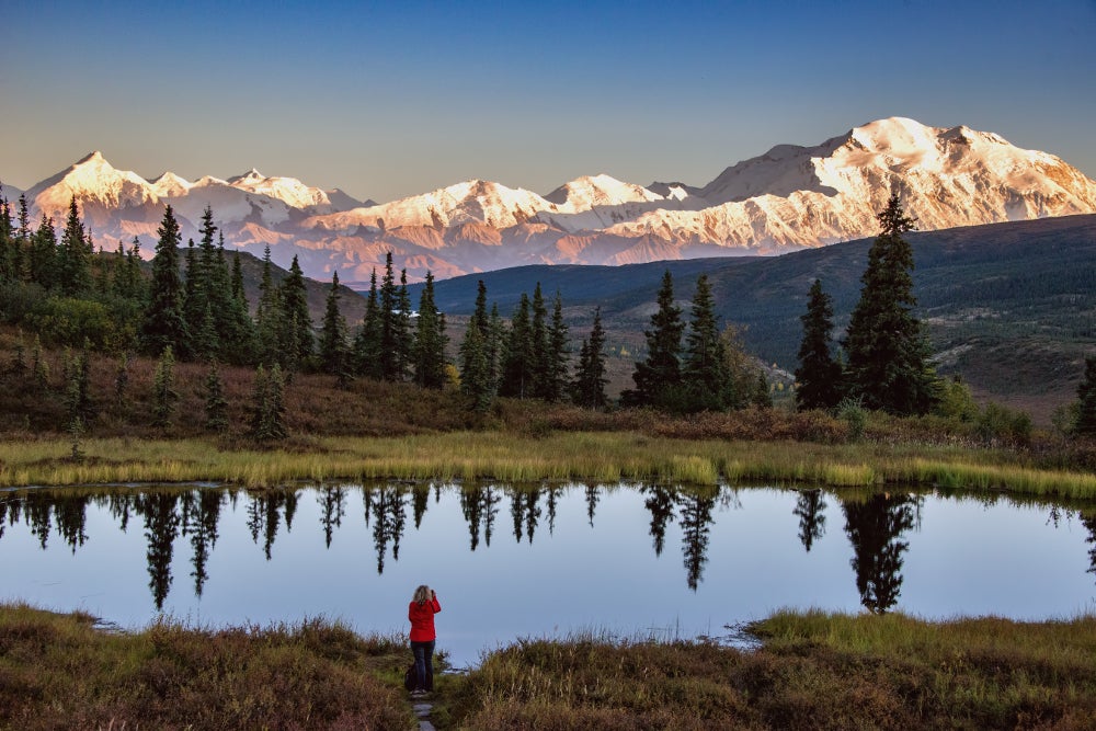 image of alaska mountains and lake
