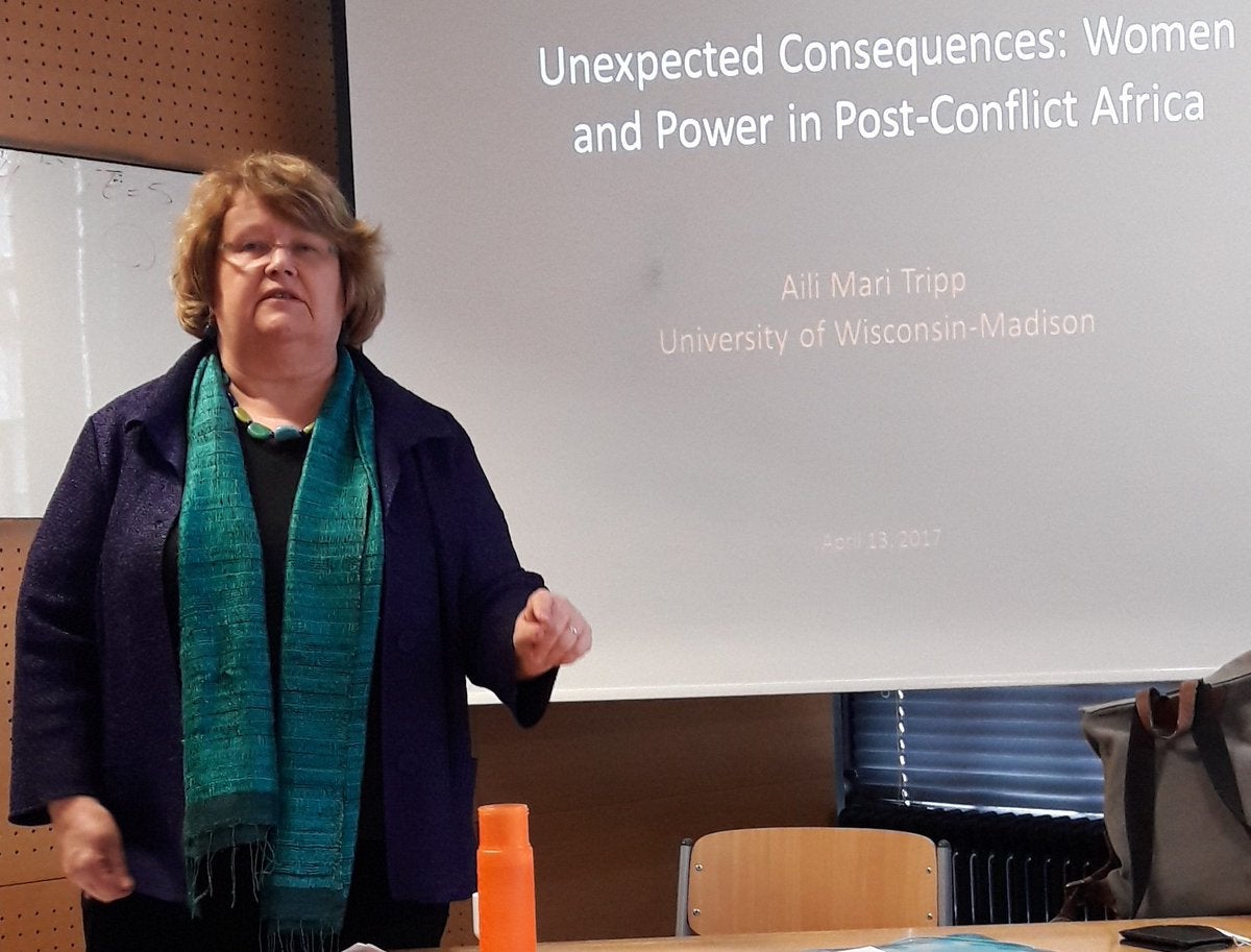 Photo of UW Professor Aili Mari Tripp