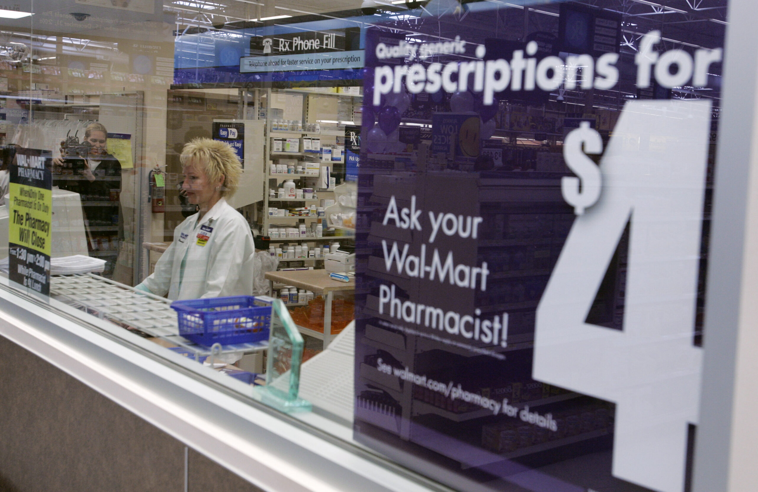 Pharmacist Karen Kalies works at a Wal-Mart pharmacy
