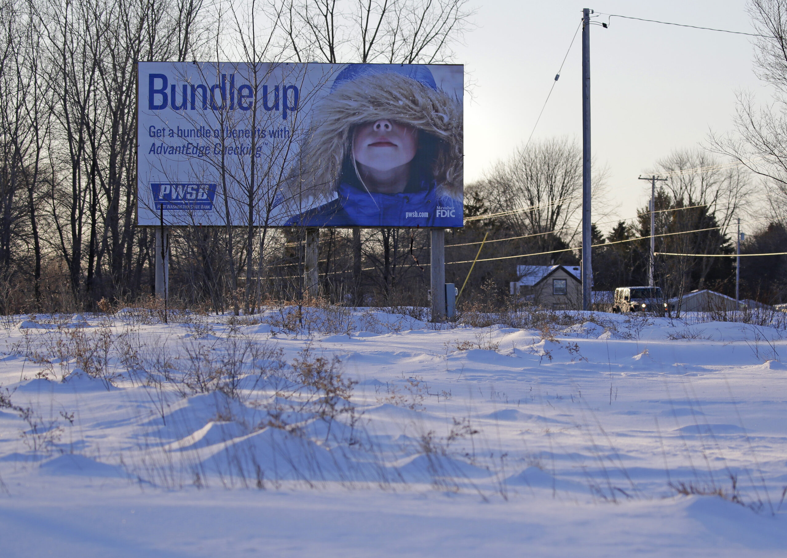 Cold weather billboard