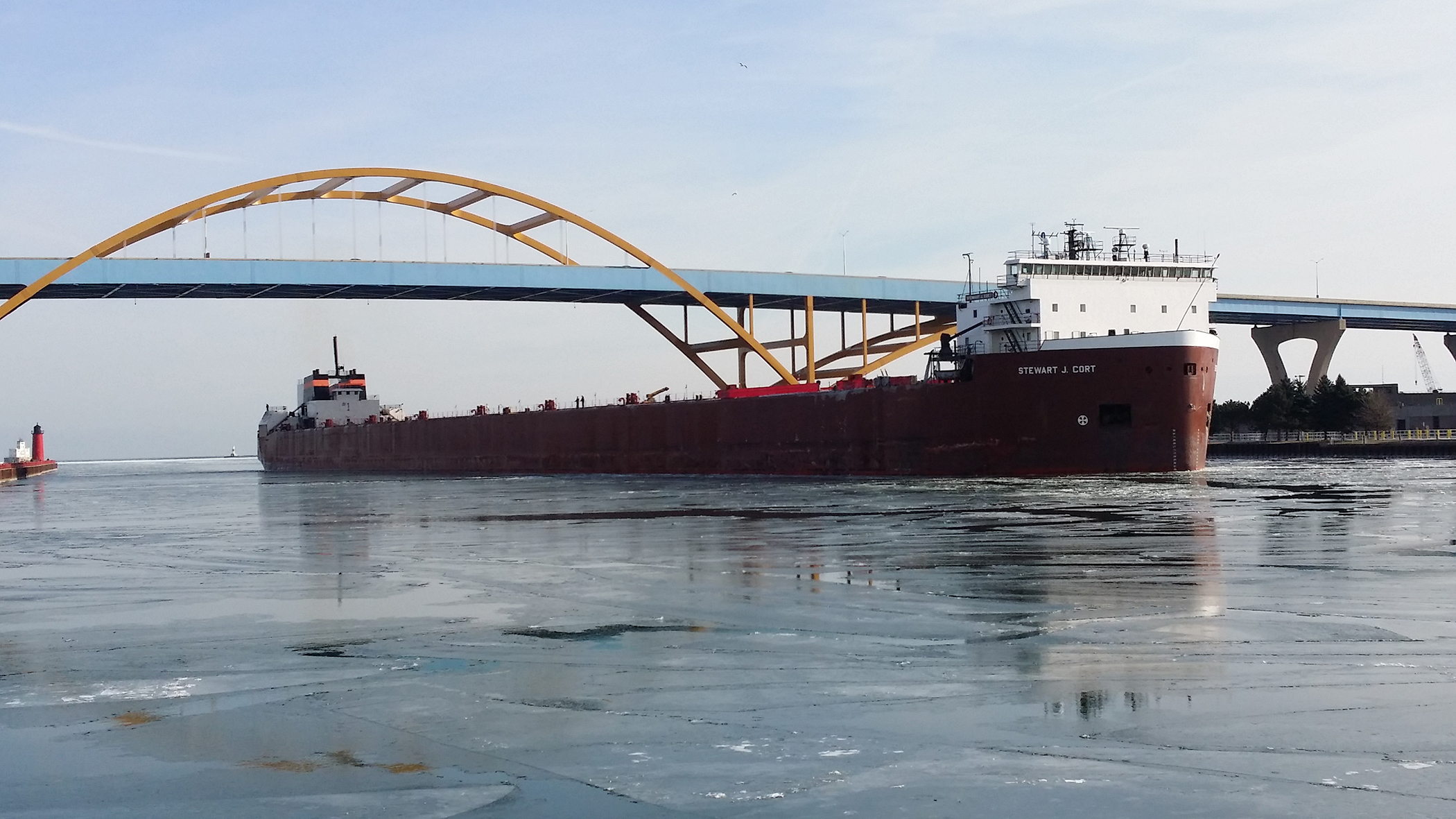 The Great Lakes freighter Stewart J. Cort