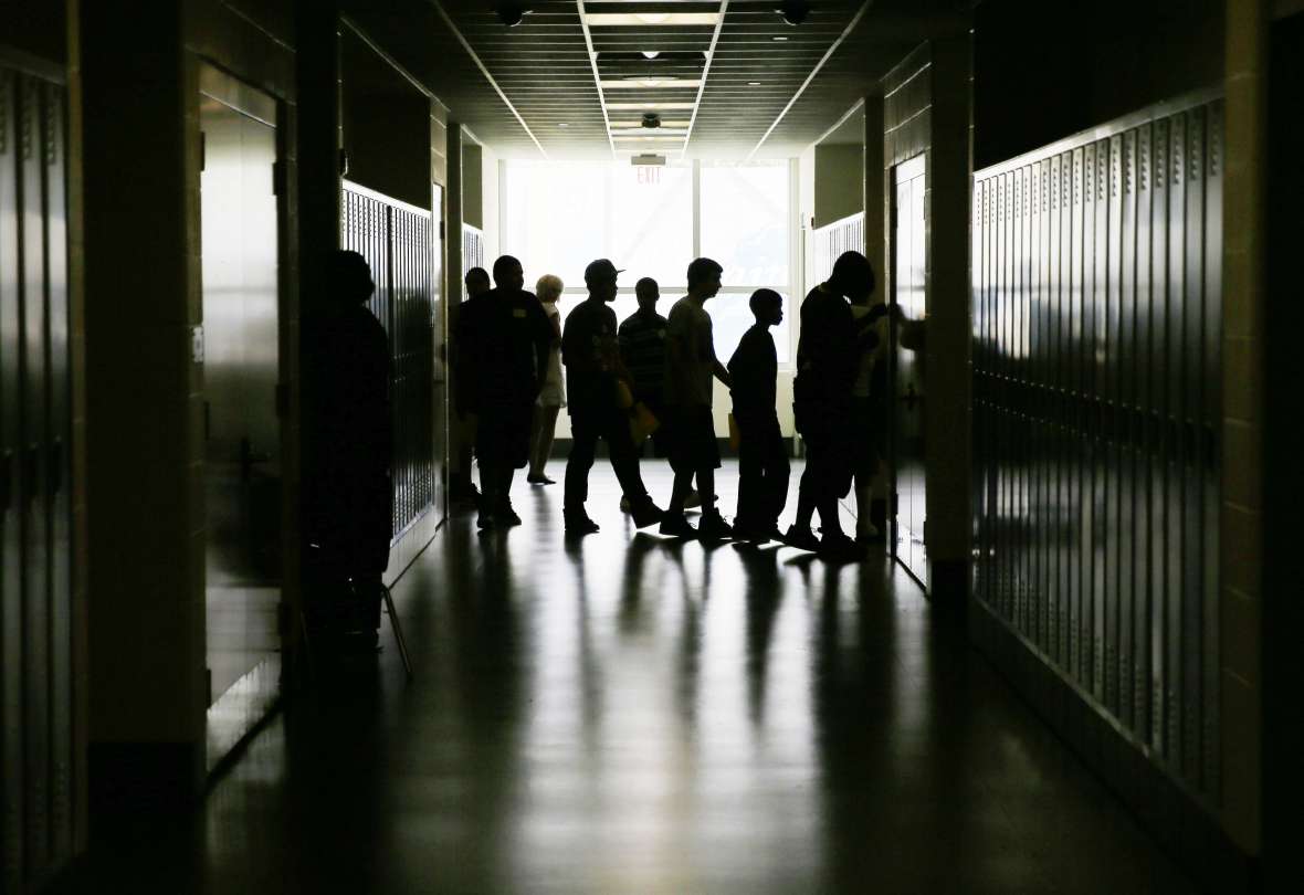 Students in hallway