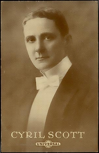 Photo of English composer Cyril Scott