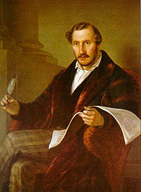 Portrait of composer Gaetano Donizetti