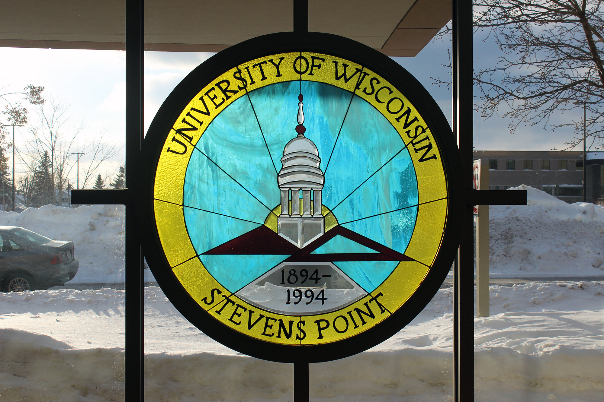 Stained glass art at UW-Stevens Point