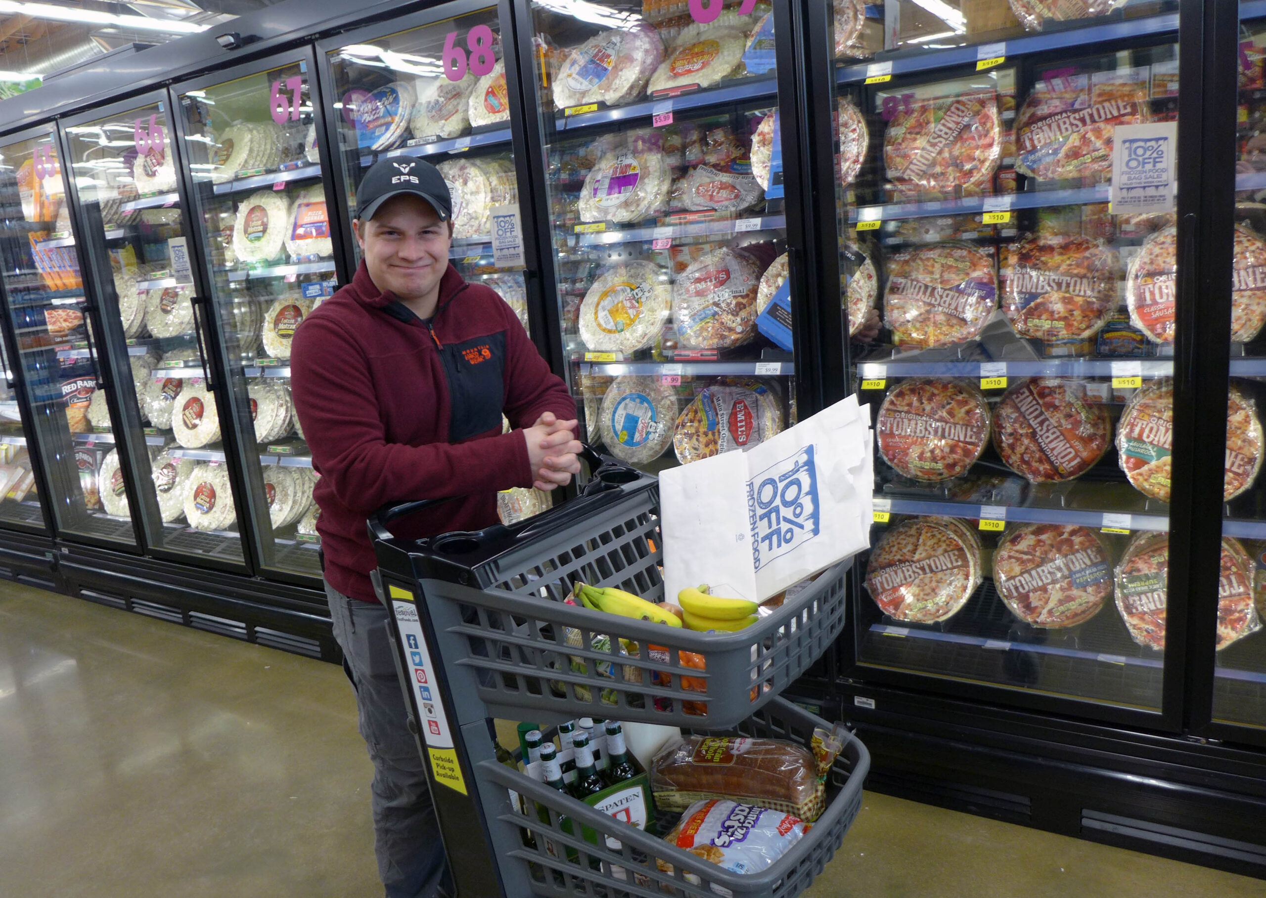 Ezra Ostlie at Festival Foods, grocery store