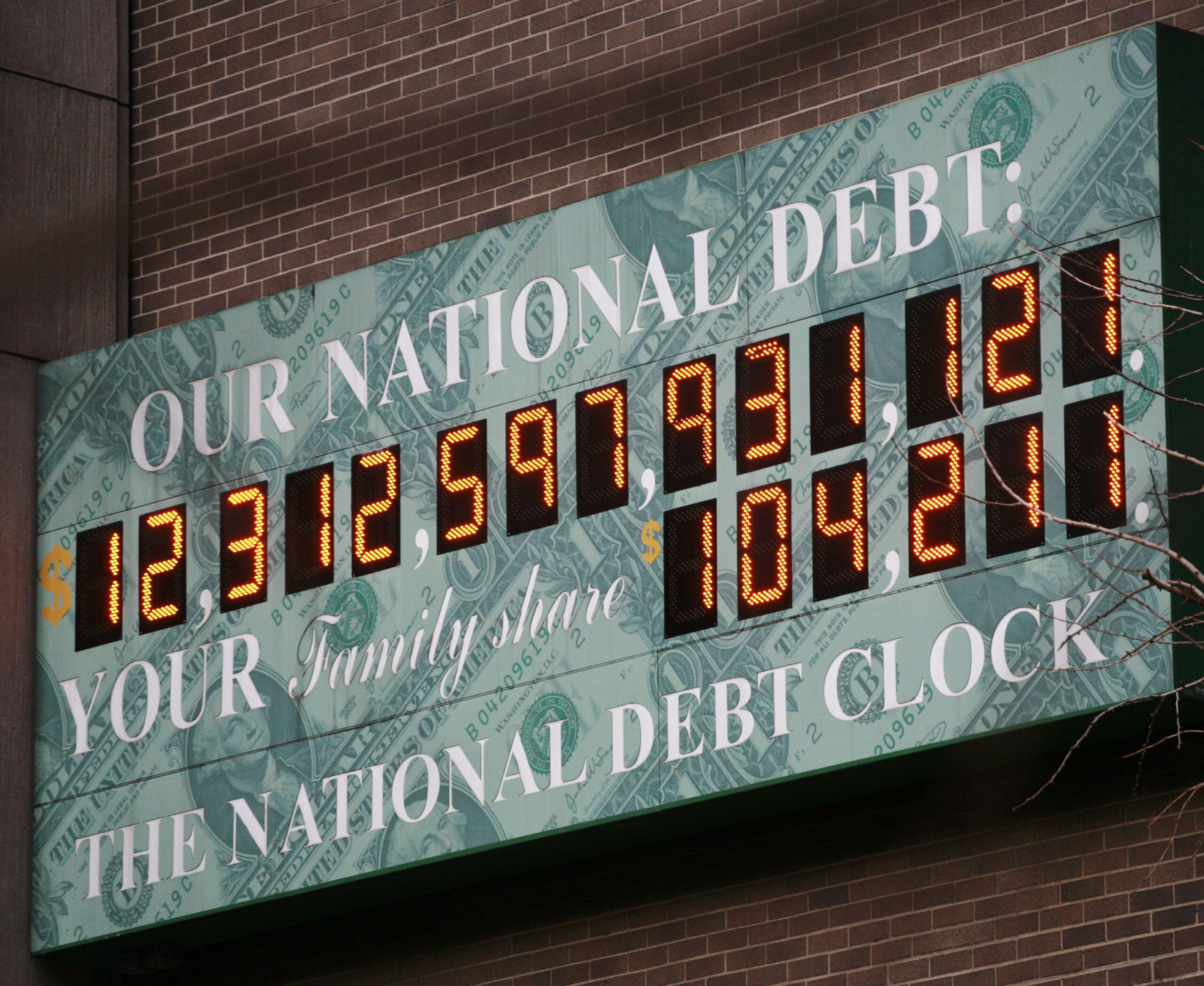 National Debt Clock in Washington D.C.