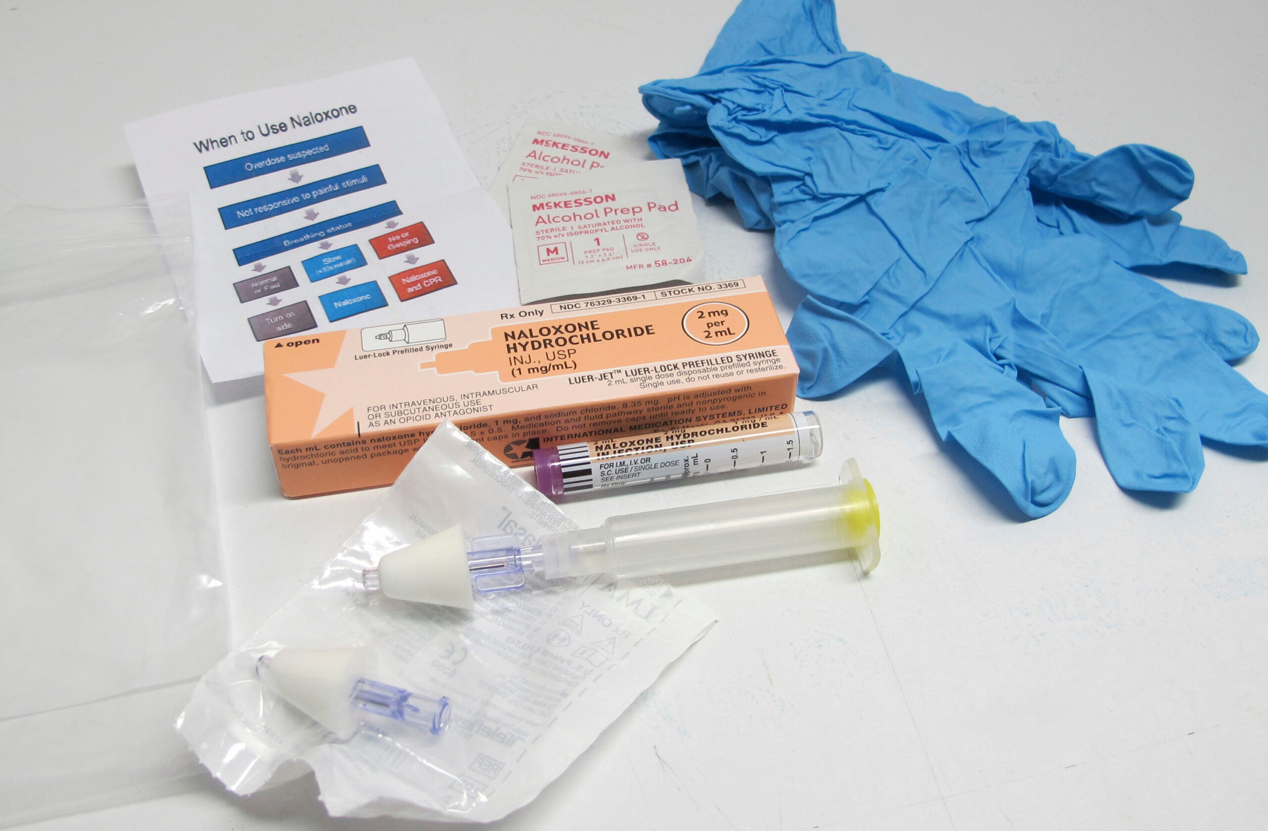 Naloxone rescue kit