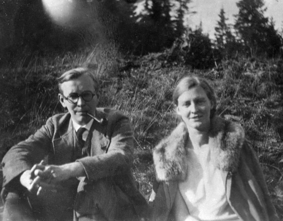 Arvid and Mildred Fish Harnack near Saafeld, Germany, 1930