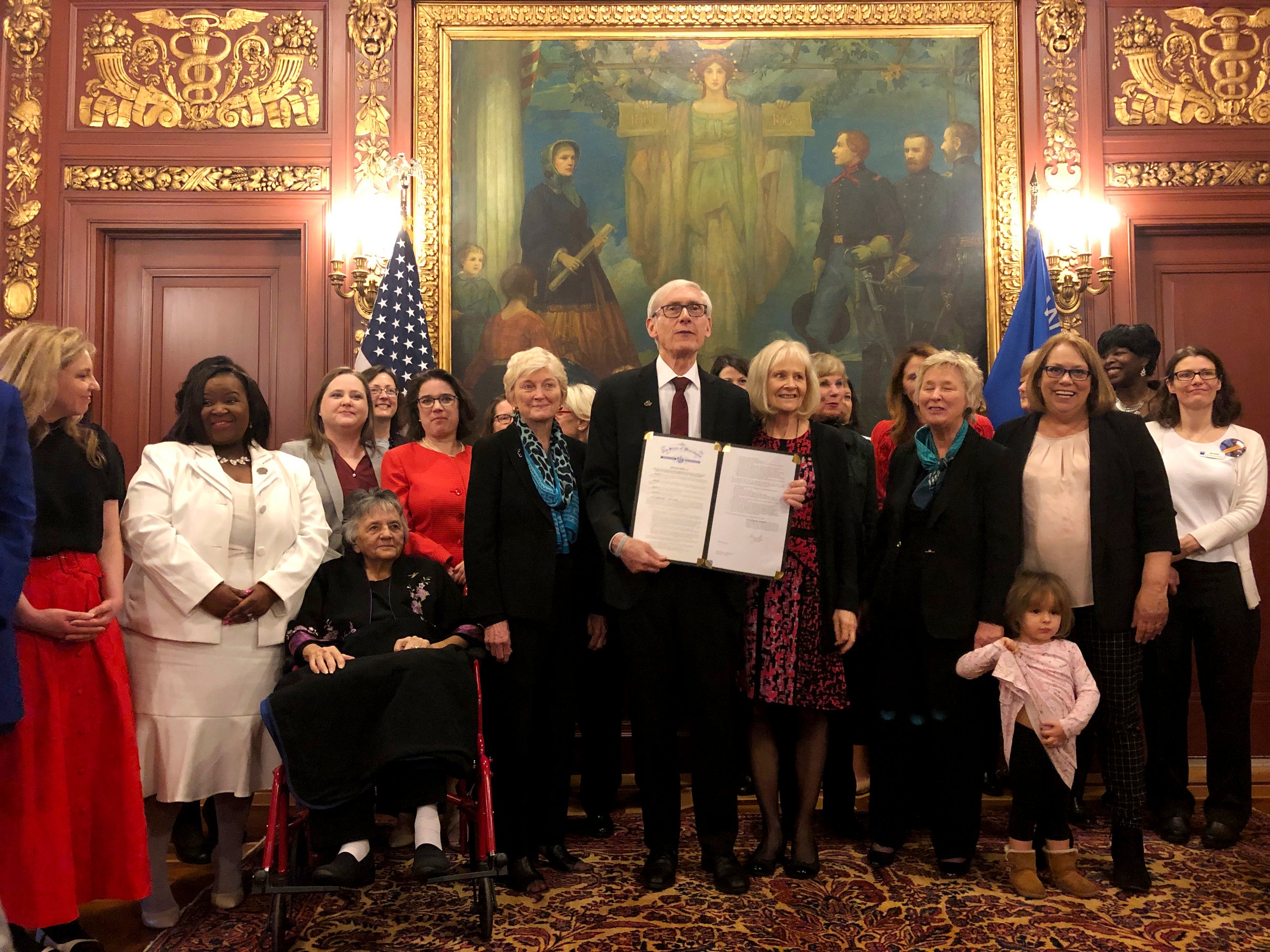 Tony Evers, 19th amendment, women's right to vote