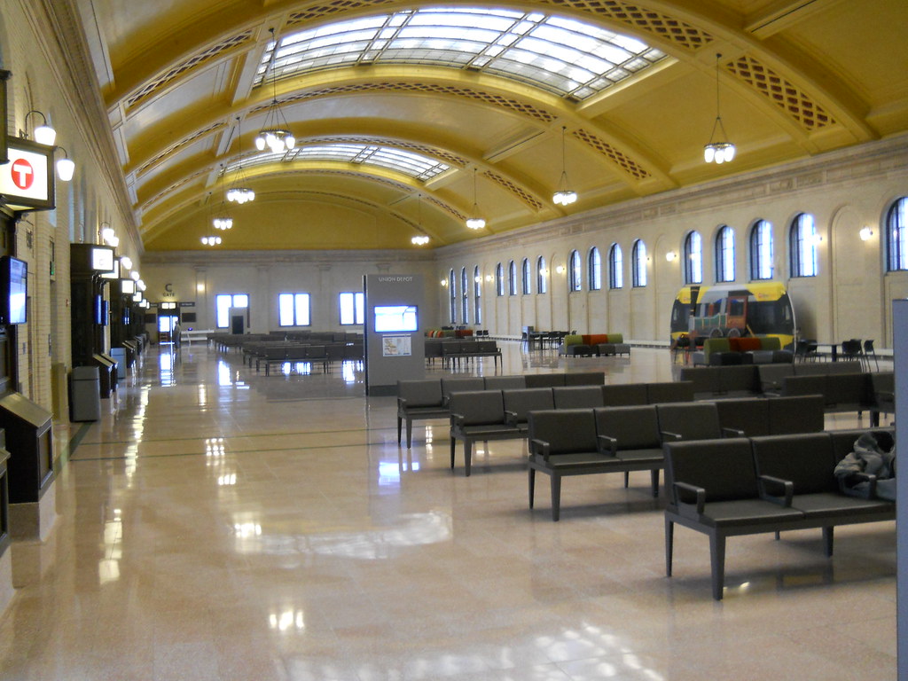 The Union Depot lobby in St. Paul.
