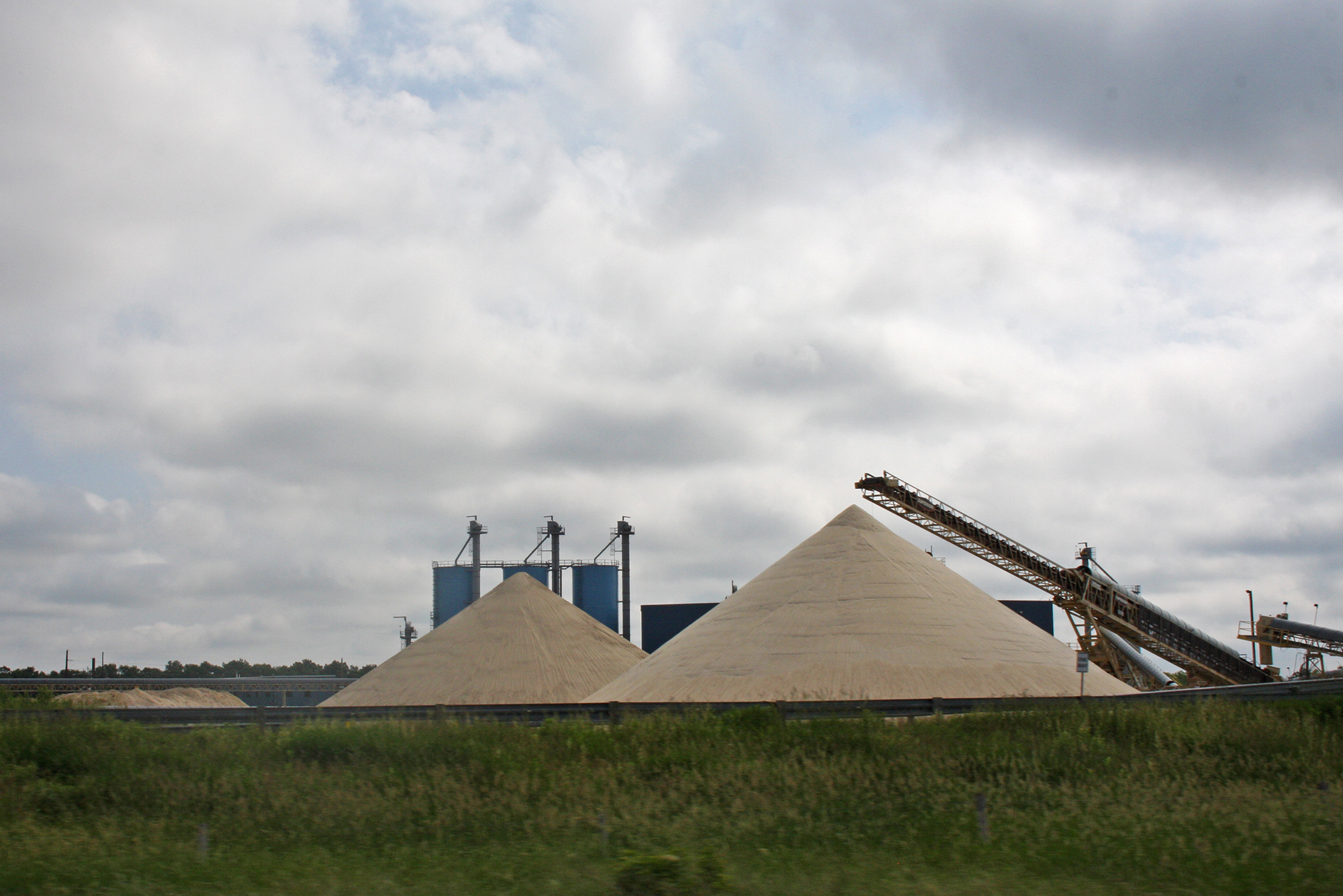 Frac sand seen at Chieftain Sand and Proppant, LLC