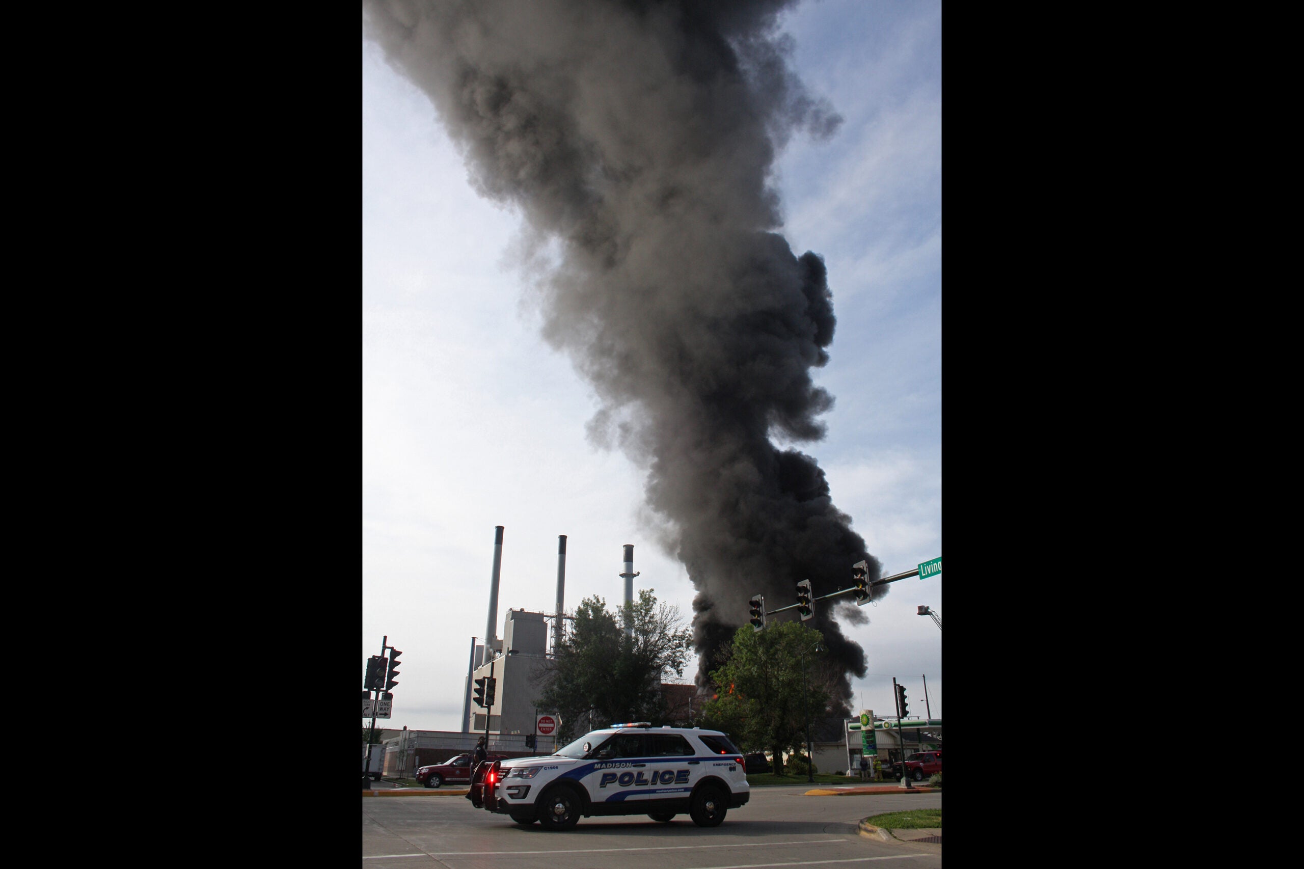 Fire at Madison Gas and Electric