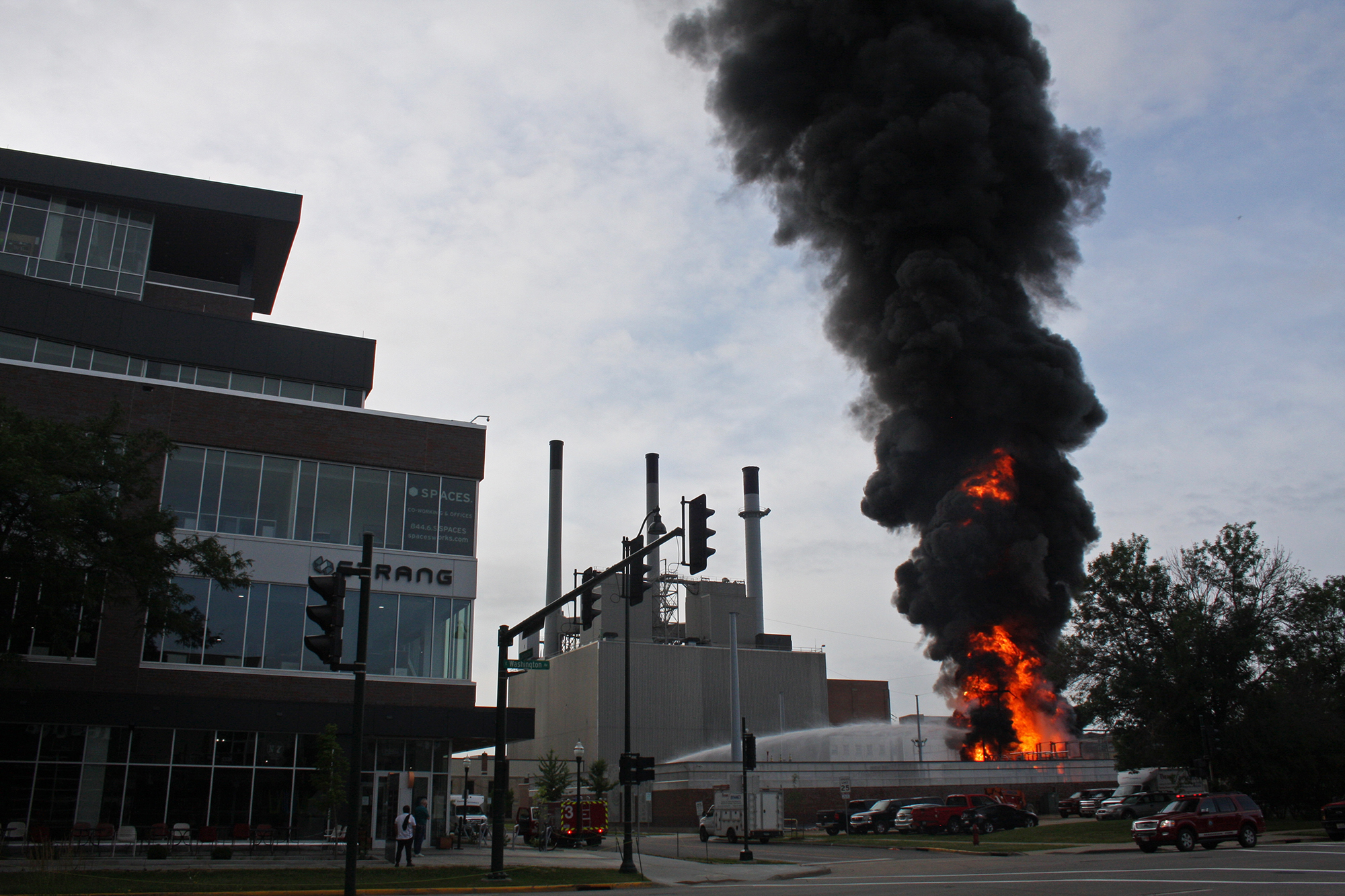 Fire at Madison Gas and Electric