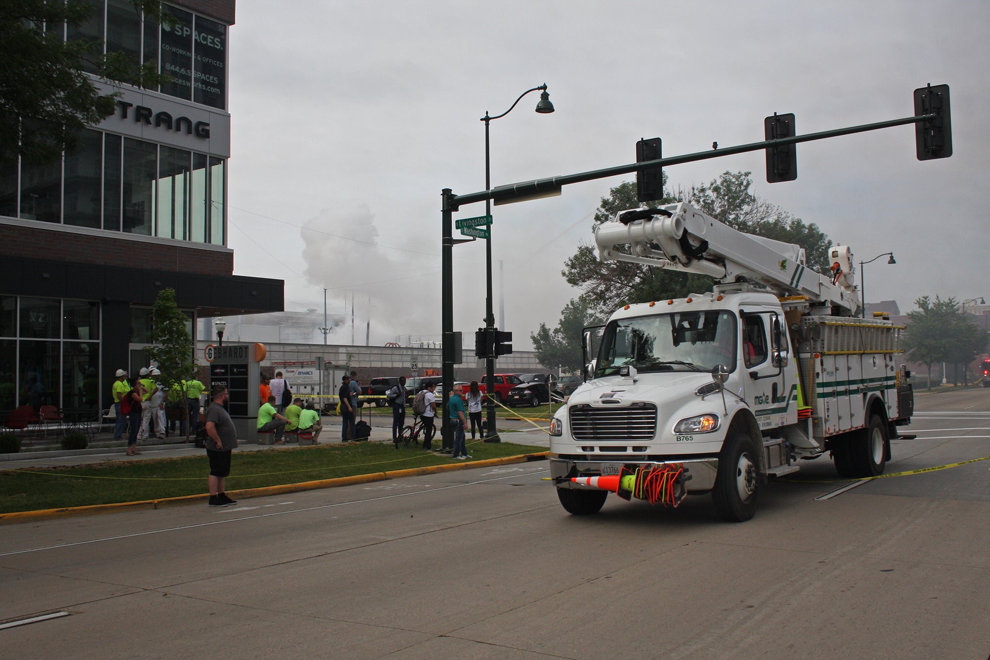 Fire at Madison Gas and Electric