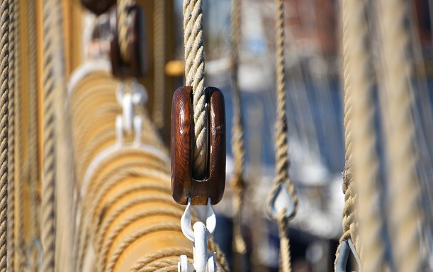 Ropes on a ship
