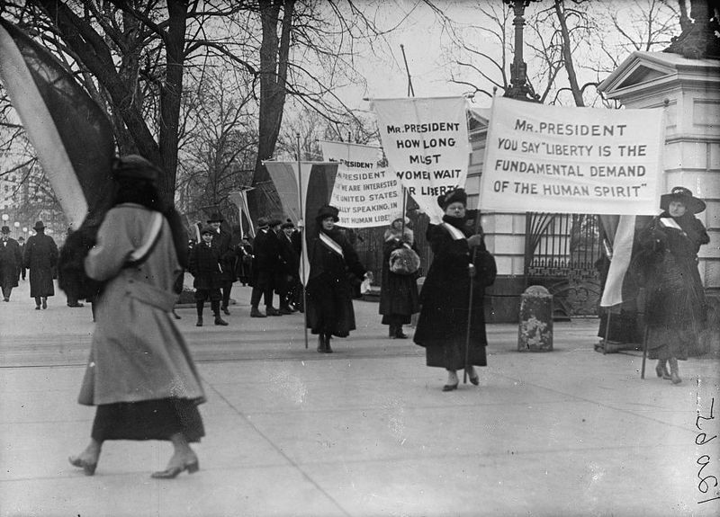 women's suffrage protest history