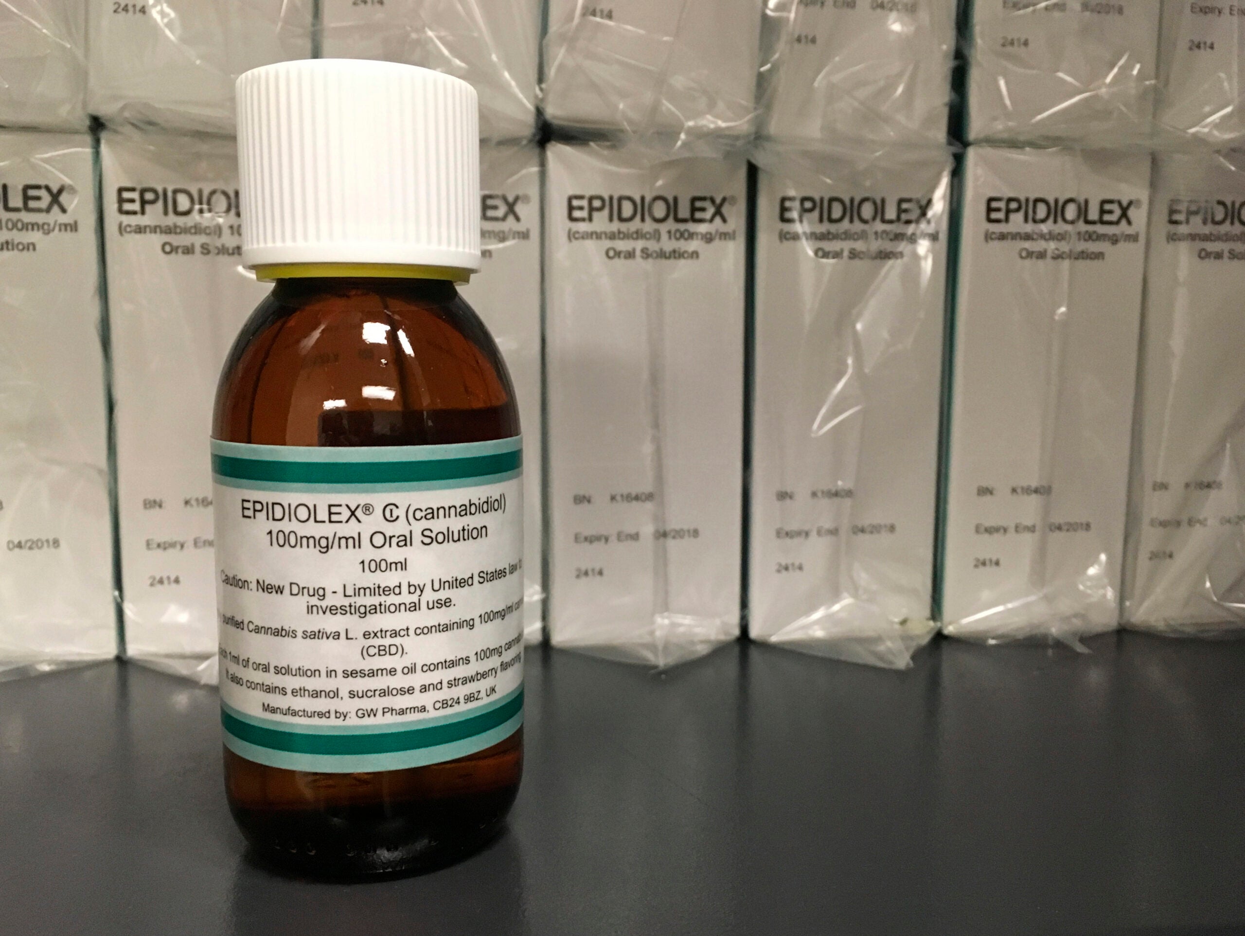 Epidiolex, a medicine made from the marijuana plant but without THC