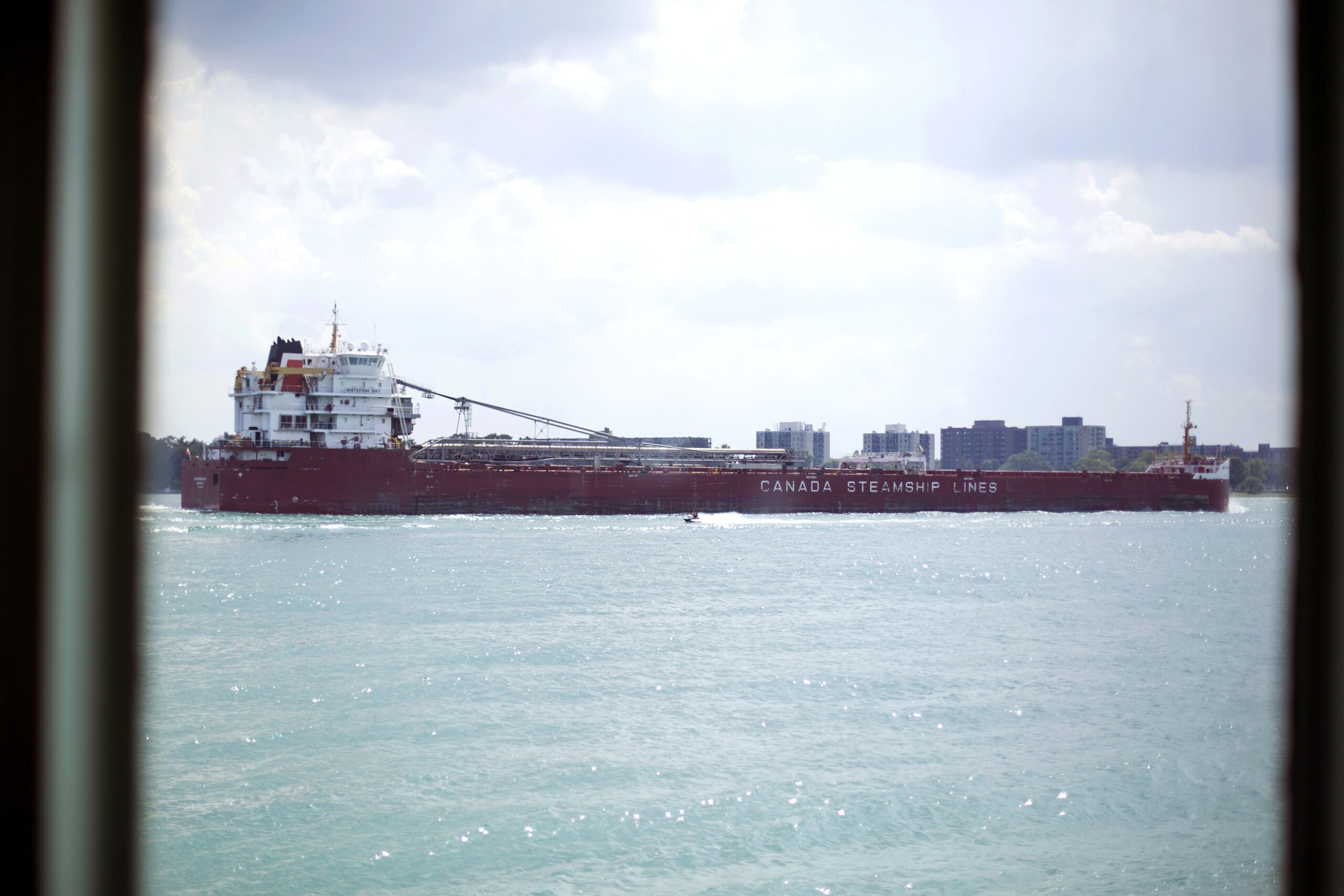 The Whitefish Bay, a 740-foot-long freighter