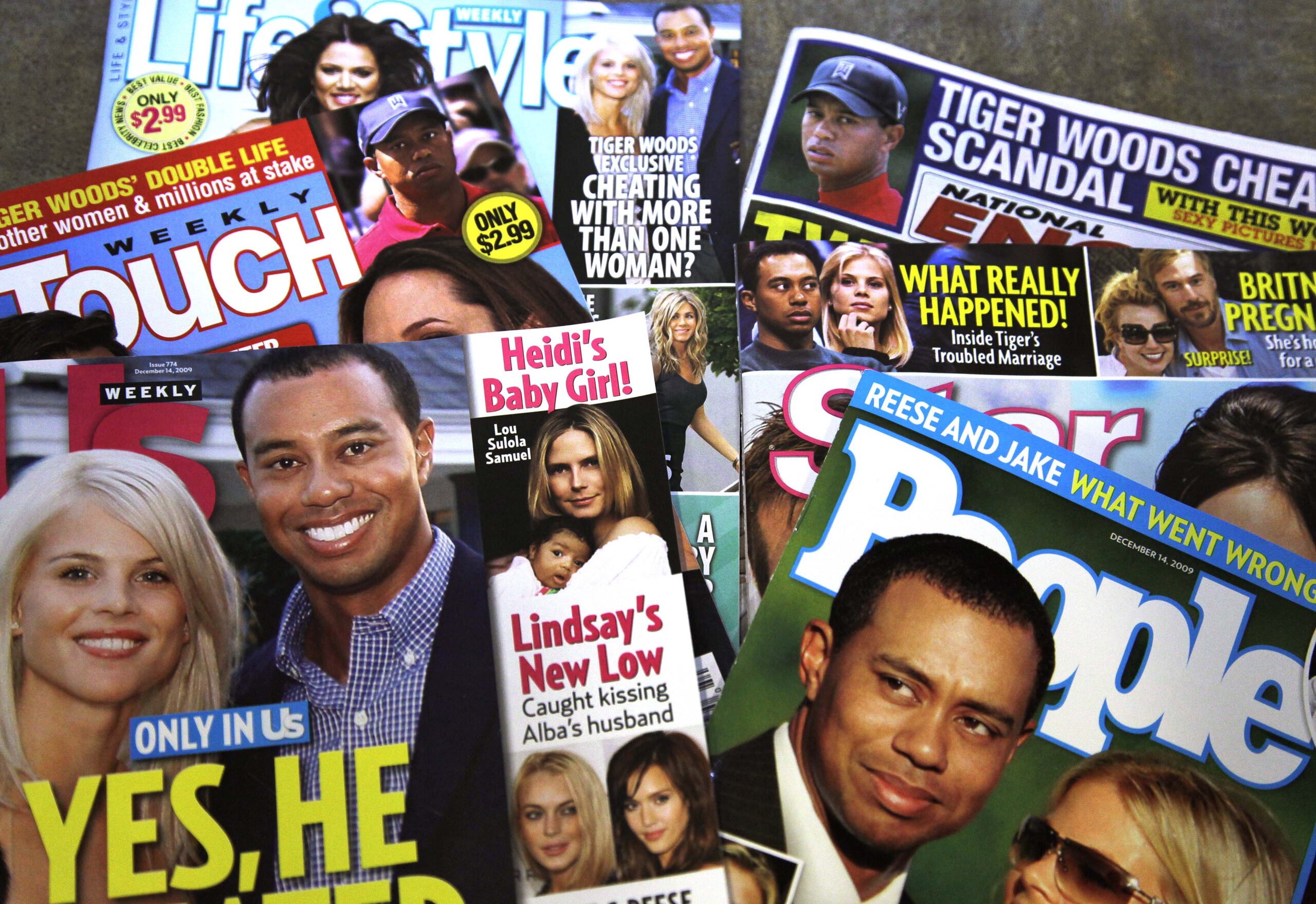A pile of tabloids