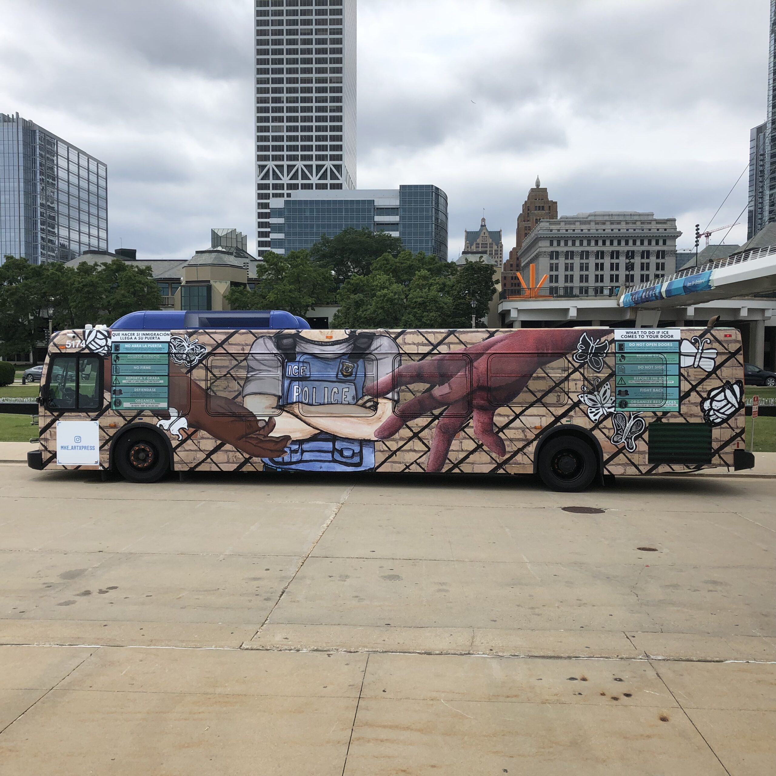 ArtXpress Milwaukee county bus mural