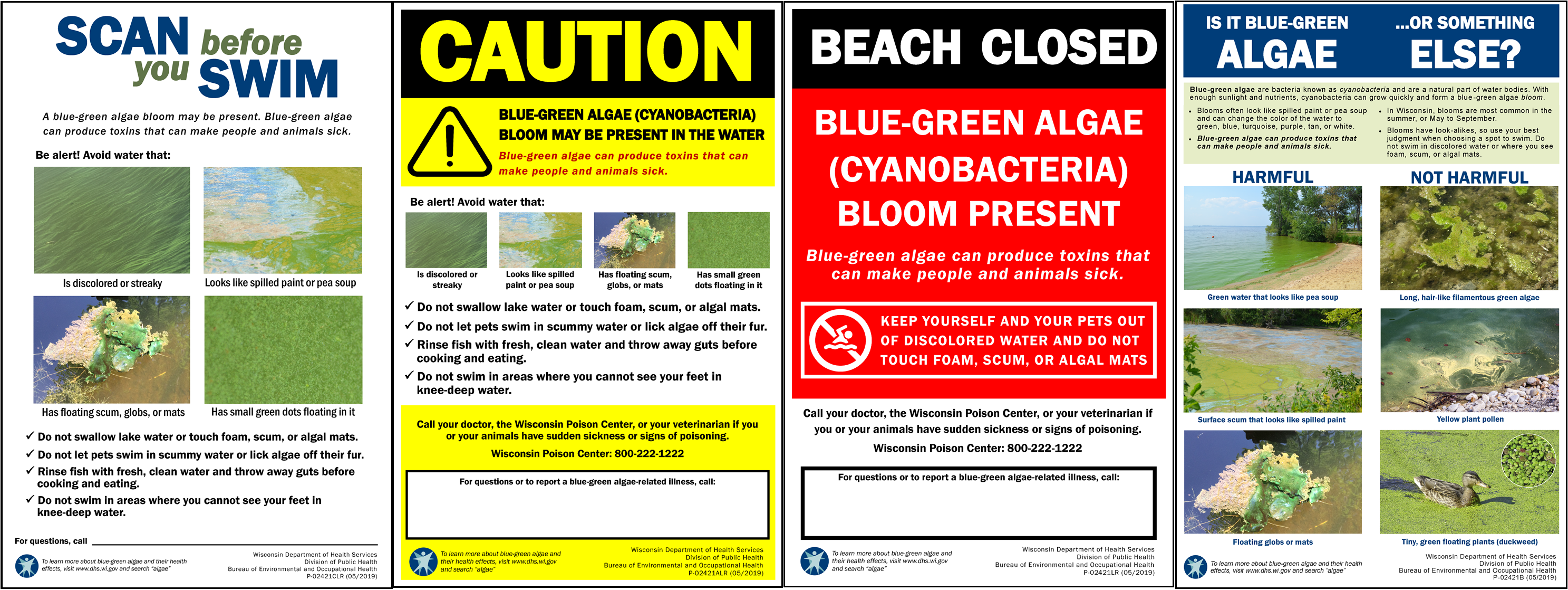 harmful algal bloom signs developed
