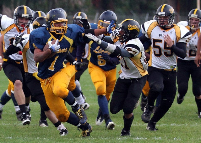 High school football players