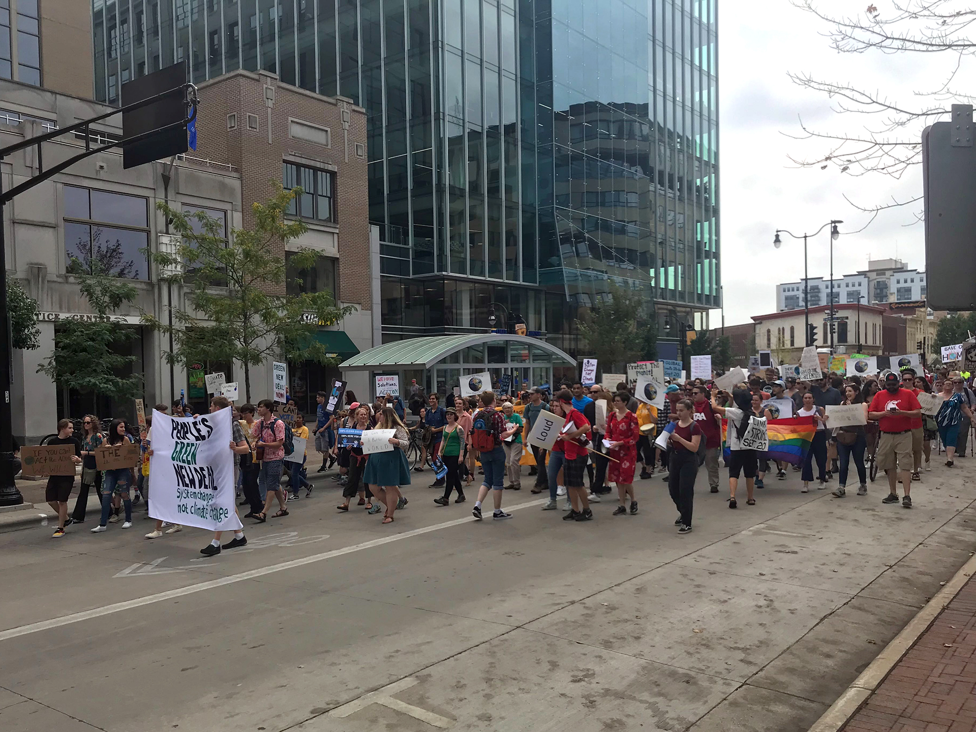 Climate strikers in Madison