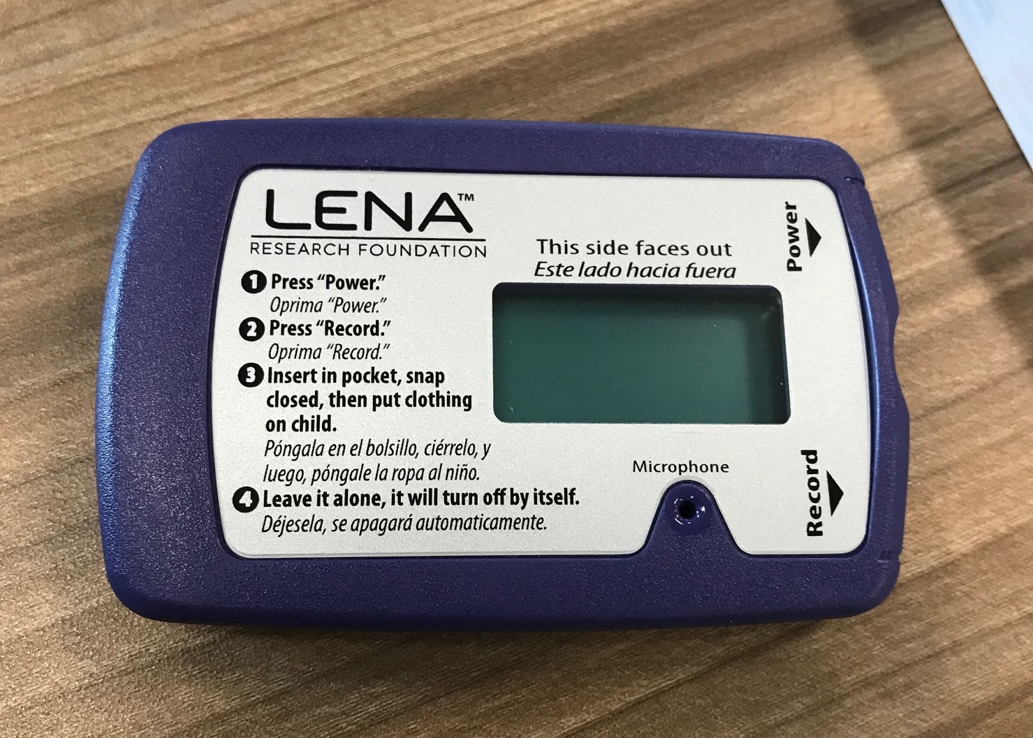 LENA recording device