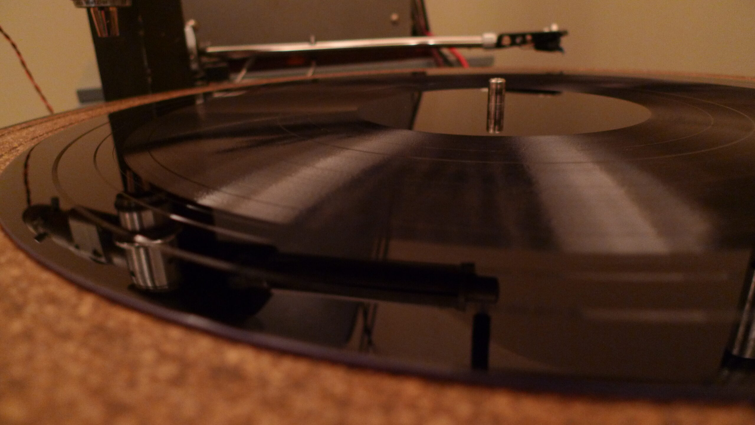 LP on a turntable