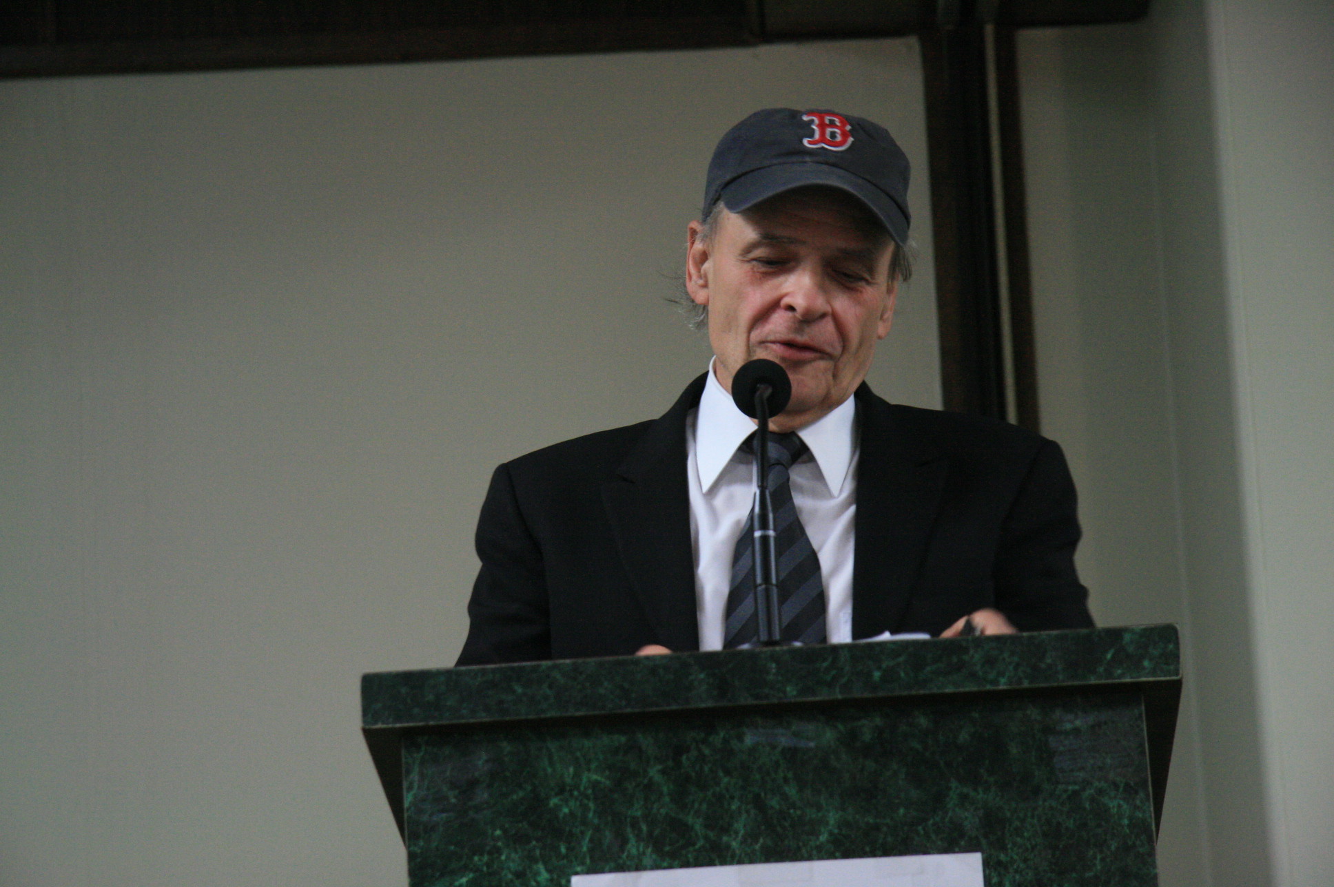 Author Tim O'Brien at a speaking event