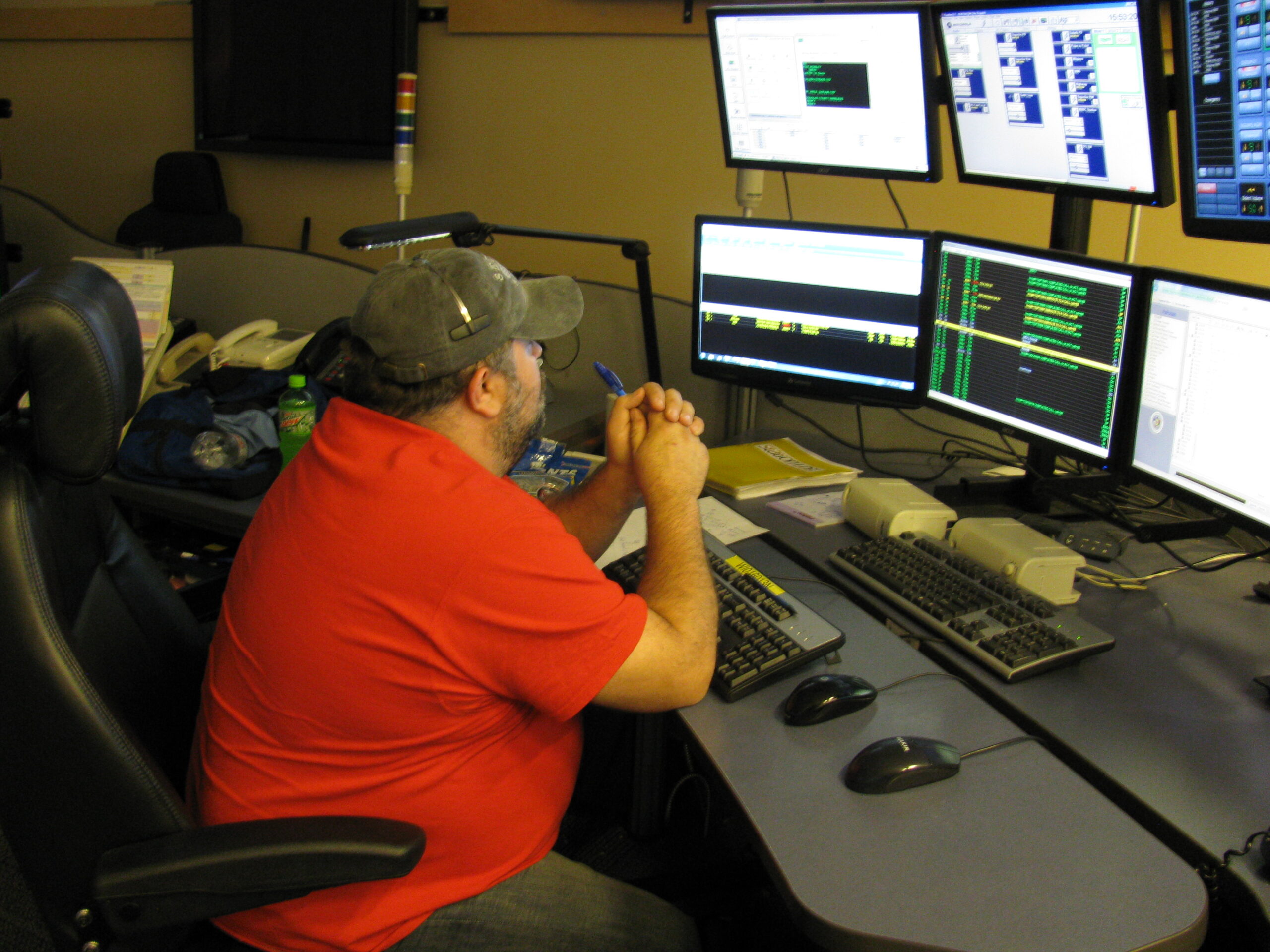 dispatcher works at 911 communications center
