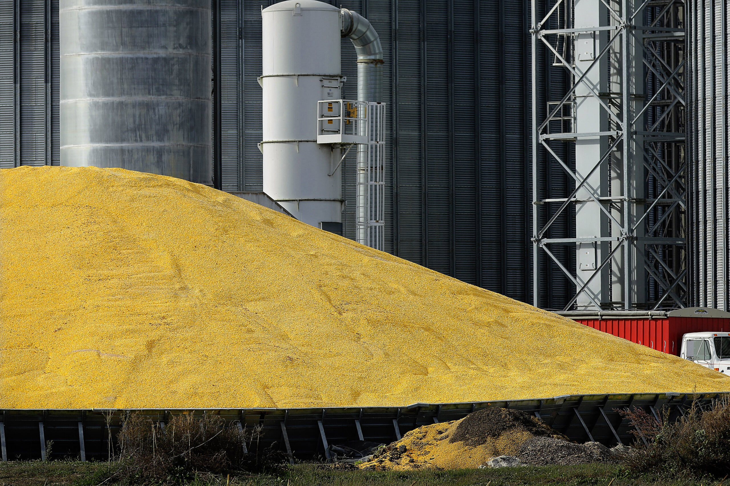 corn, silo, grain elevator