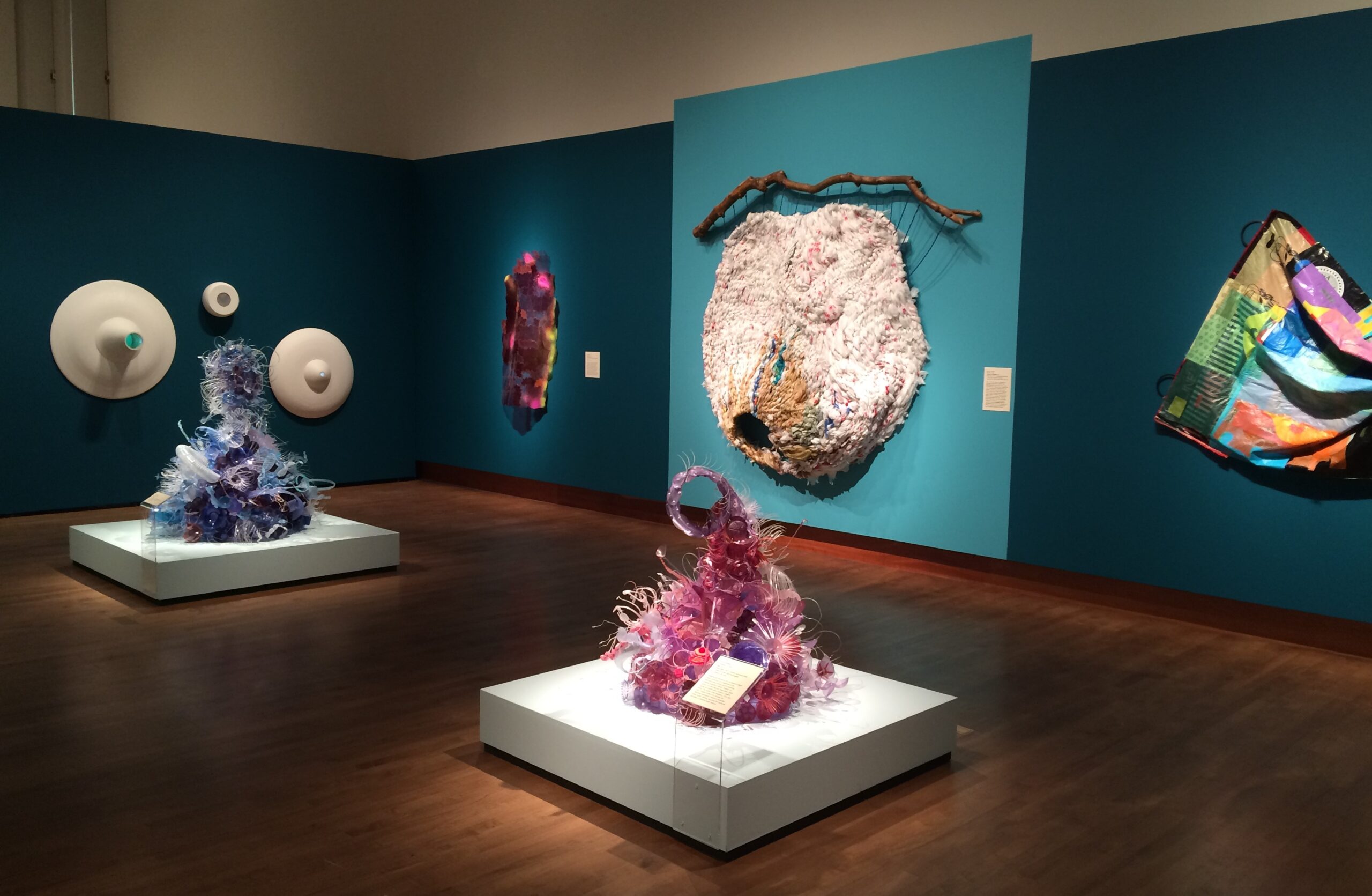 Plastic sculptures at the Chazen Art Museum